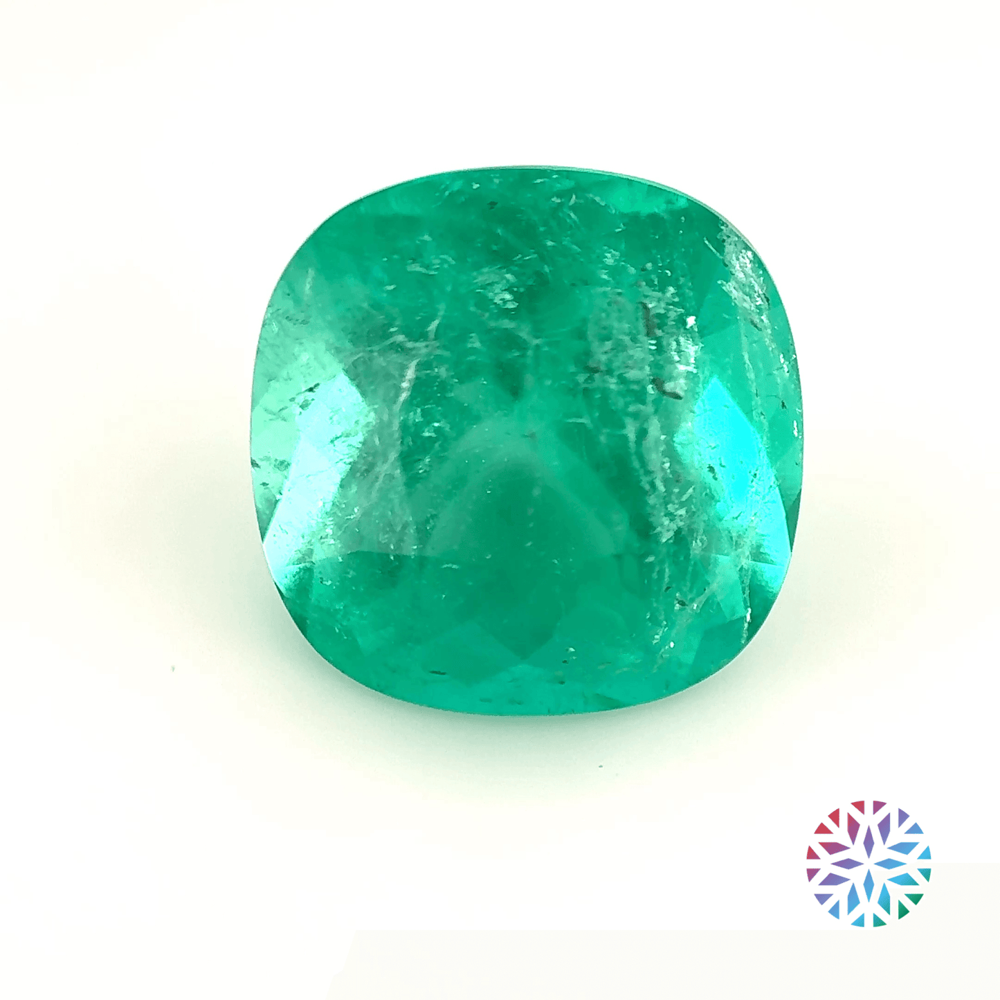 Emerald- Cushion, 6.29ct, 11.9 x 11.8 x 8.2mm, (C), (MIN)