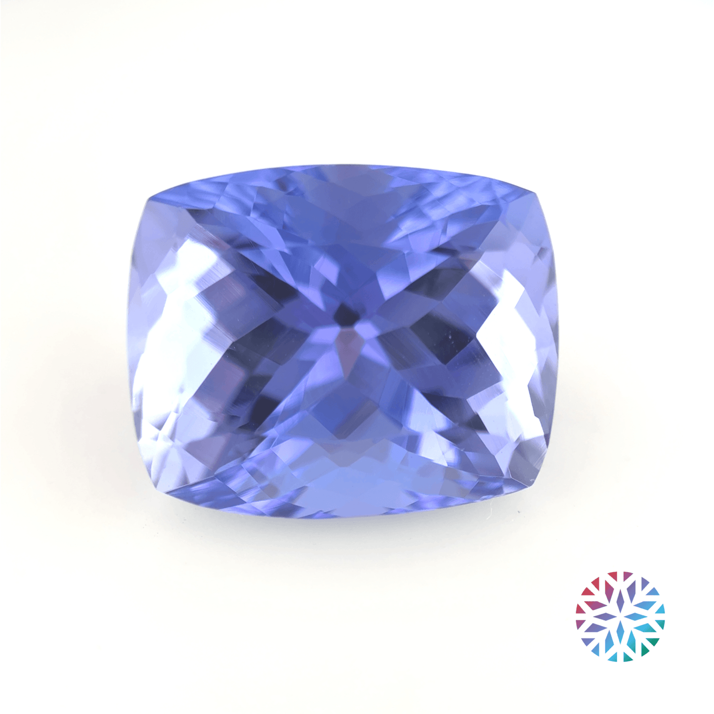 Tanzanite- Cushion, 9.71ct, 13.4 x 11.1 x 8.9mm