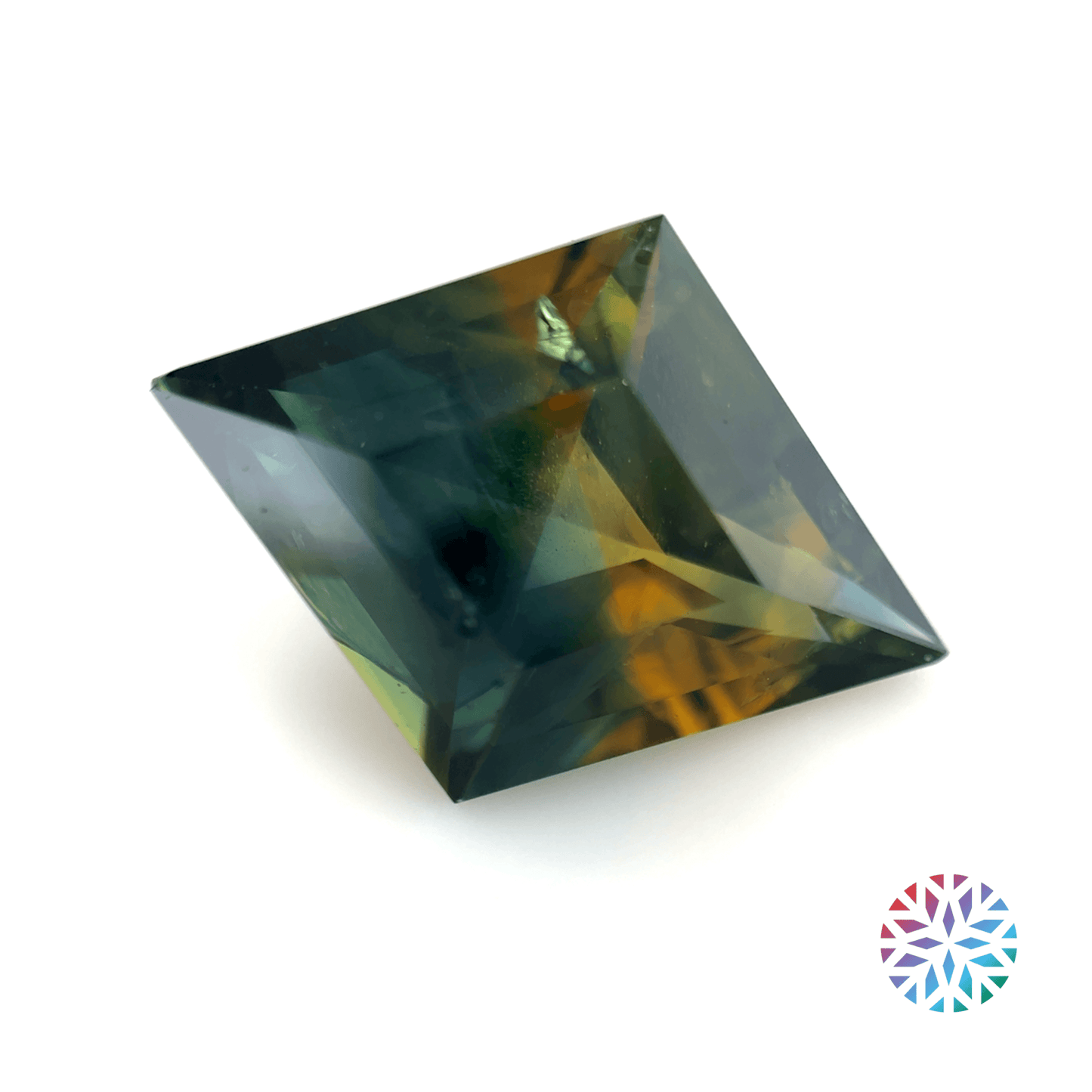 Parti Sapphire- Fancy, 5.75ct, 16.1 x 11.8 x 6.2mm