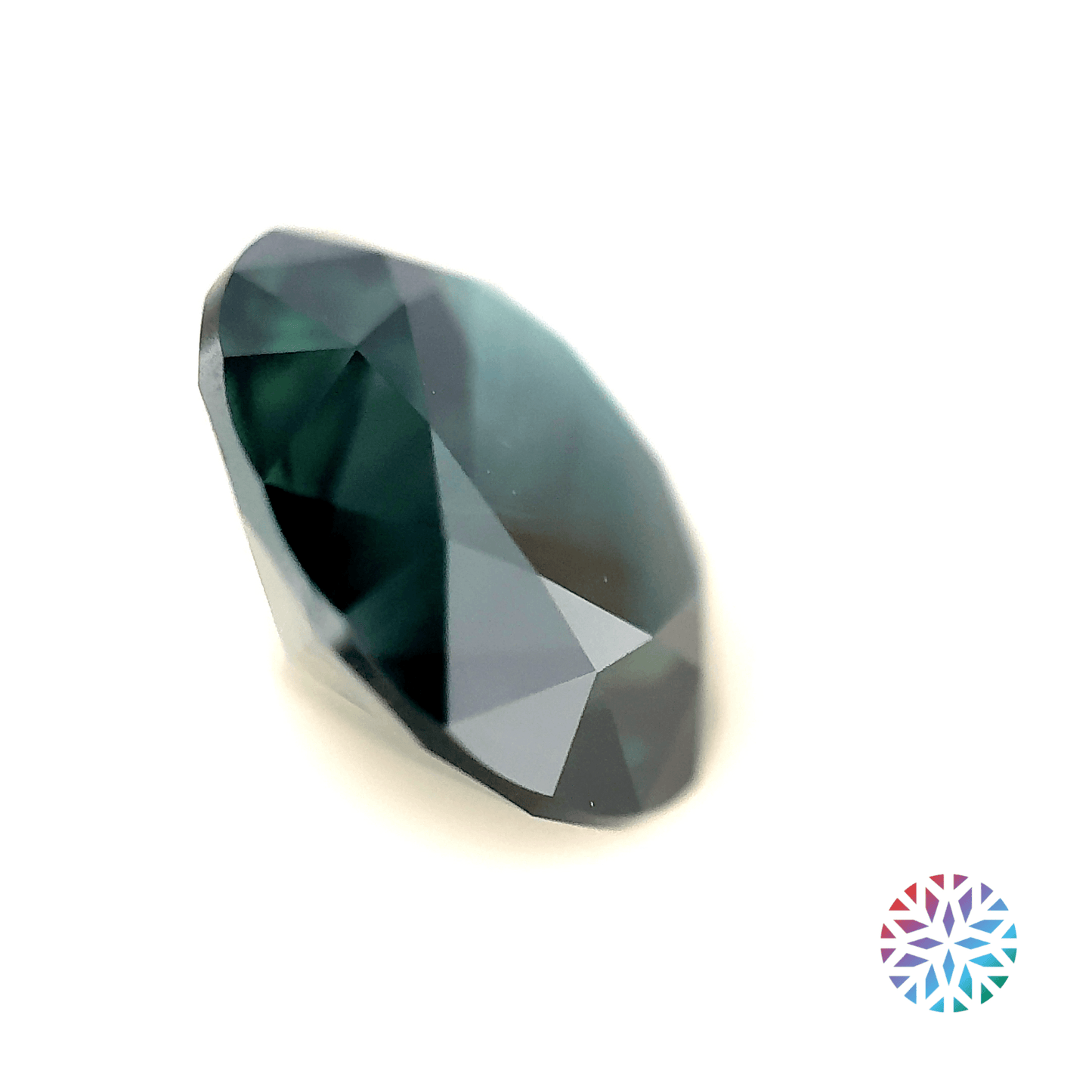 B/G Sapphire- Round, 8.22ct, 12.2 x 12.2 x 7.5mm, (C)