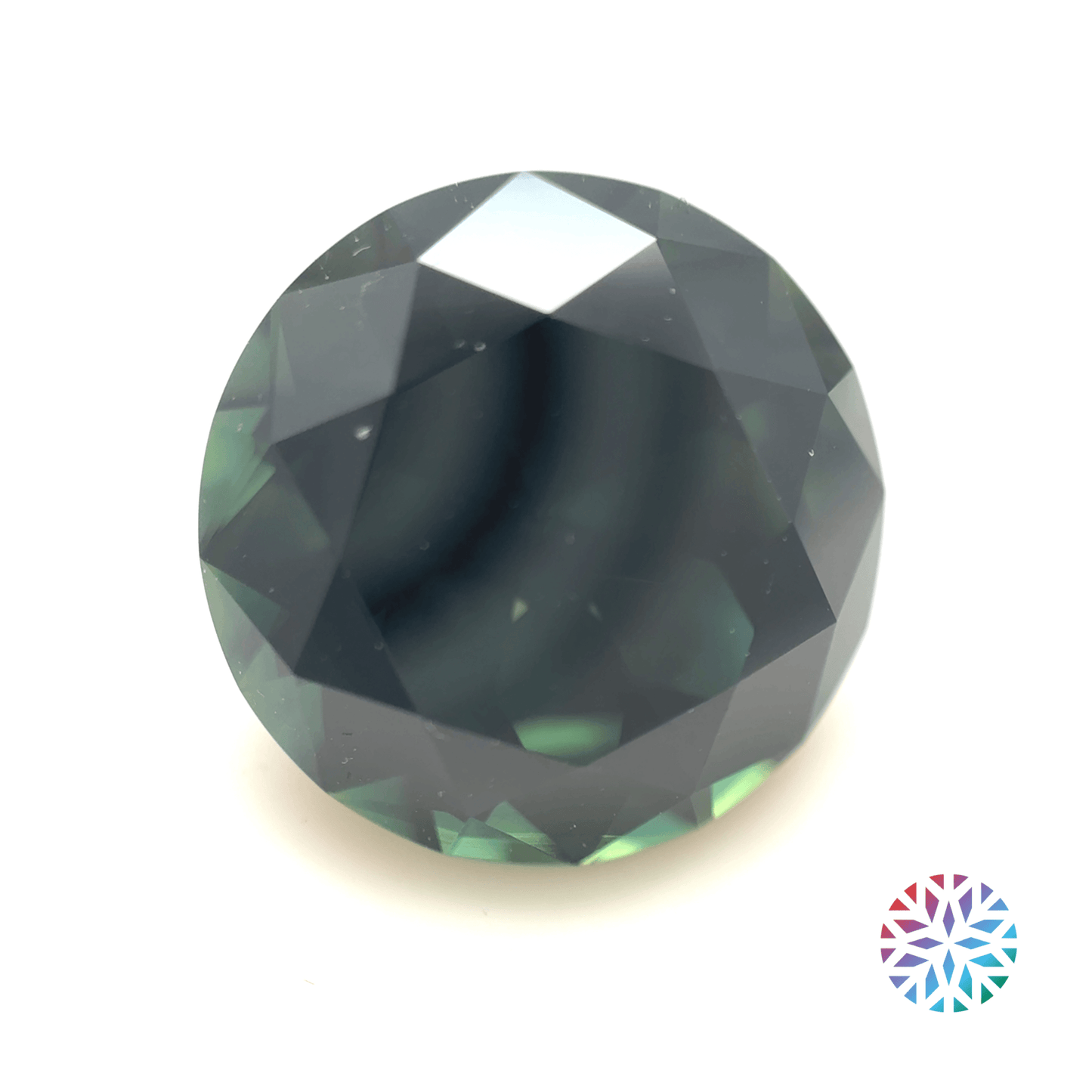 Parti Sapphire- Round, 9.8ct, 12.6 x 12.6 x 8.3mm, (C), (N)