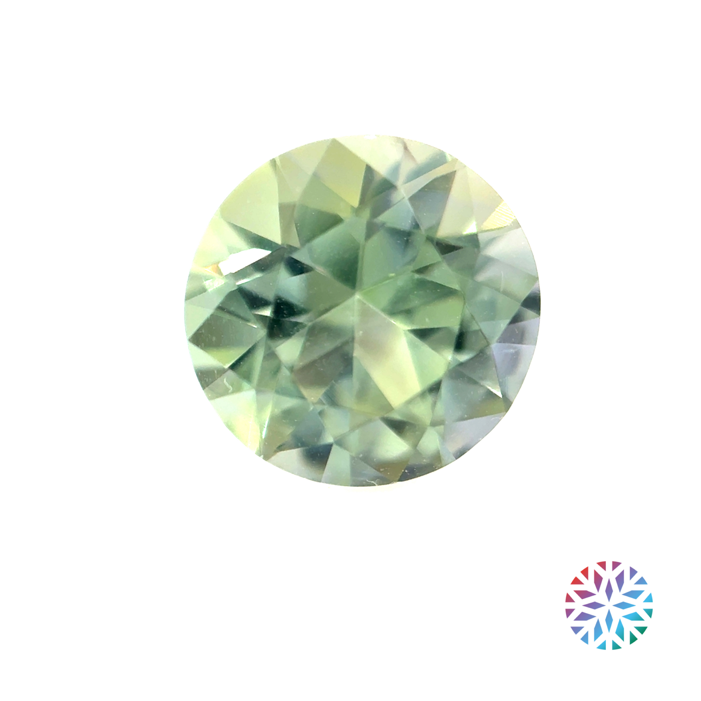 Green Tanzanite- Round, 1.25ct, 6.9 x 6.9 x 4.4mm