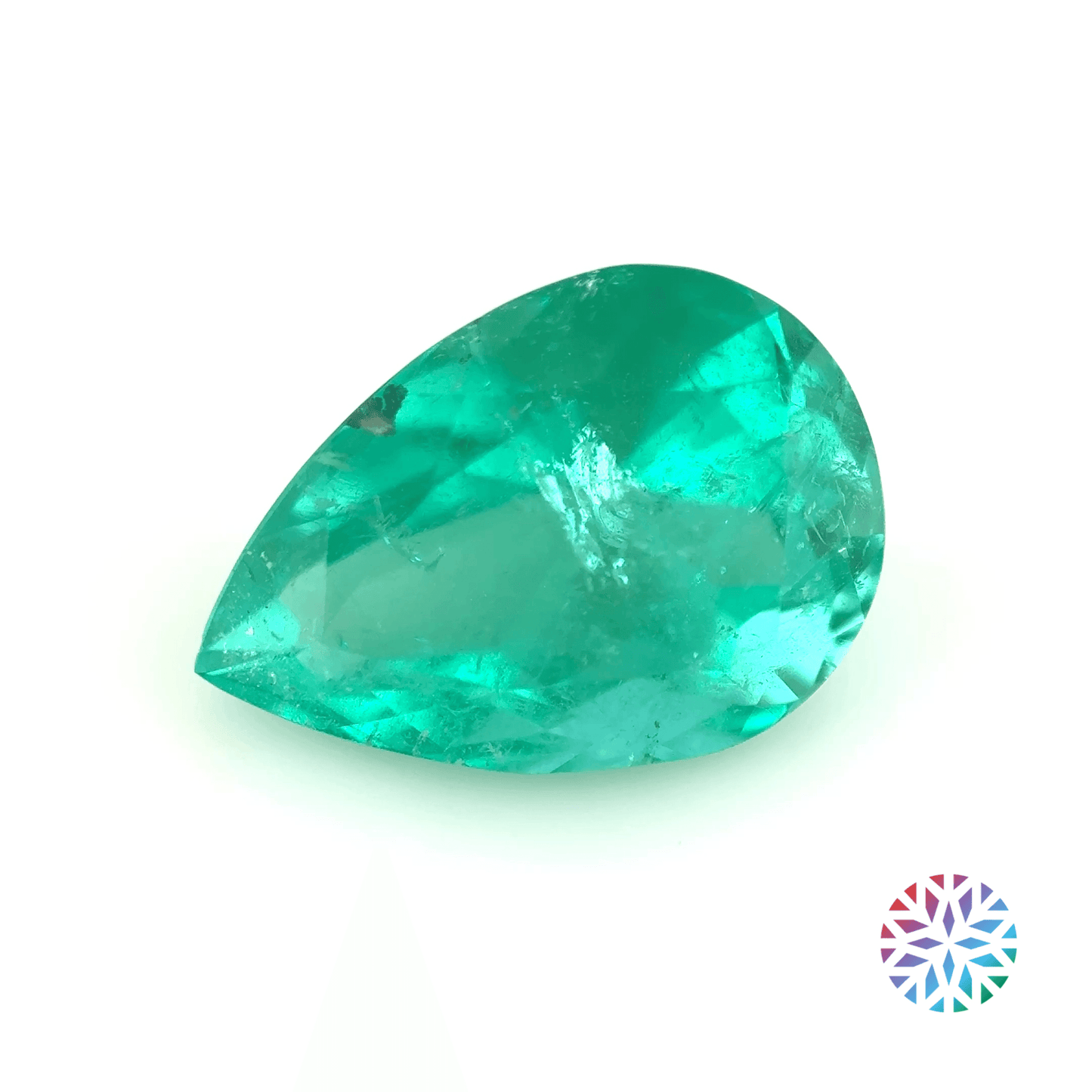 Emerald- Pear, 4.11ct, 12.5 x 8.9 x 7.4mm, (C), (MIN)