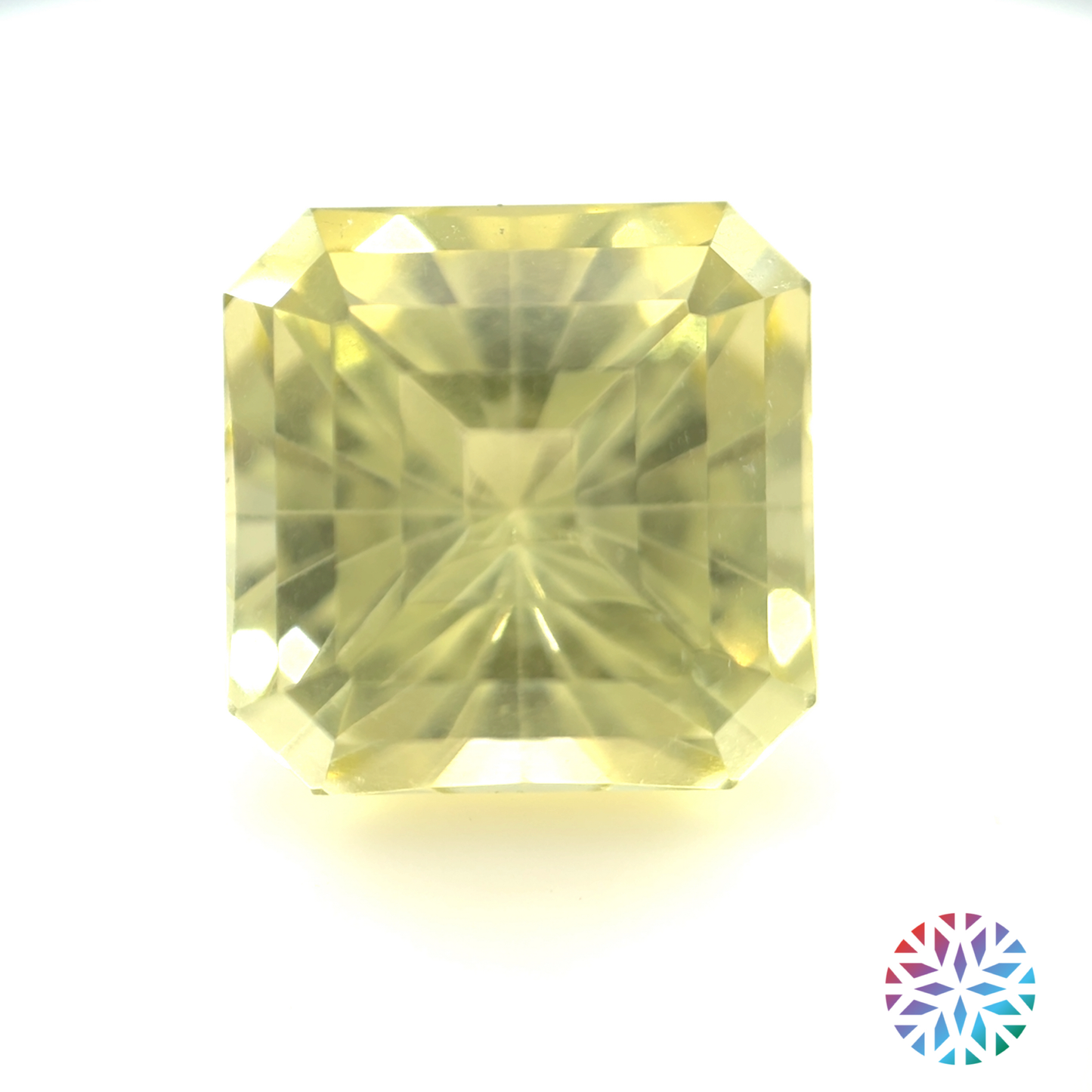 Lemon Quartz- Radiant, 10.04ct, 12.2 x 12.2 x 10.8mm