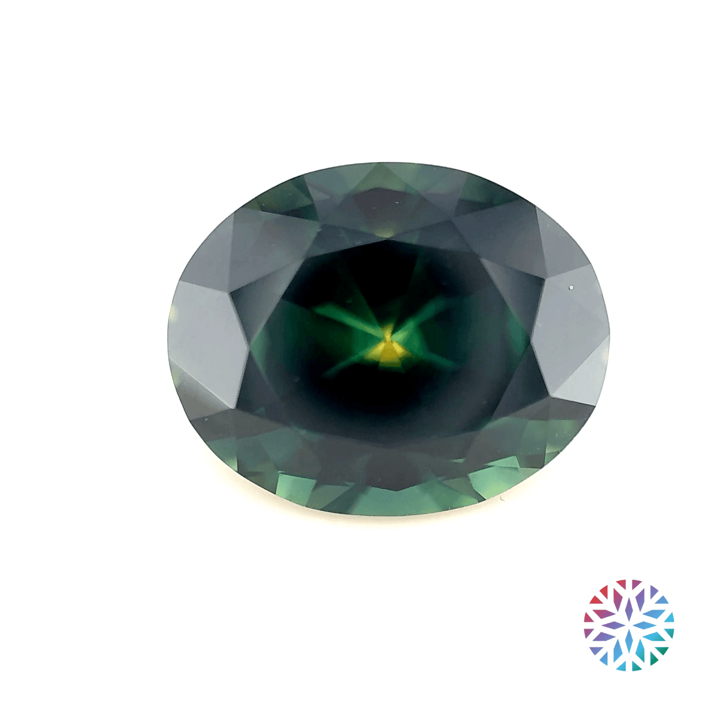 Parti Sapphire- Oval, 6.67ct, 12.3 x 9.9 x 7.2mm, (N)