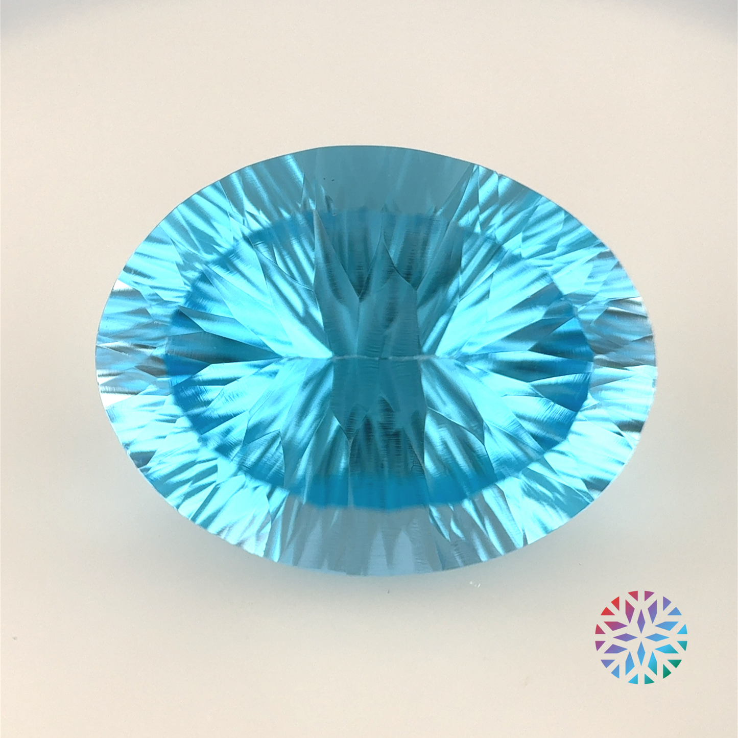 Blue Topaz- Oval, 21.06ct, 19.7 x 15.1 x 10.0mm