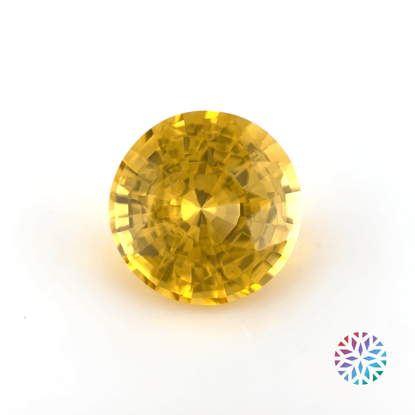 Yellow Sapphire- Round, 3.01ct, 8.4 x 8.4 x 5.7mm