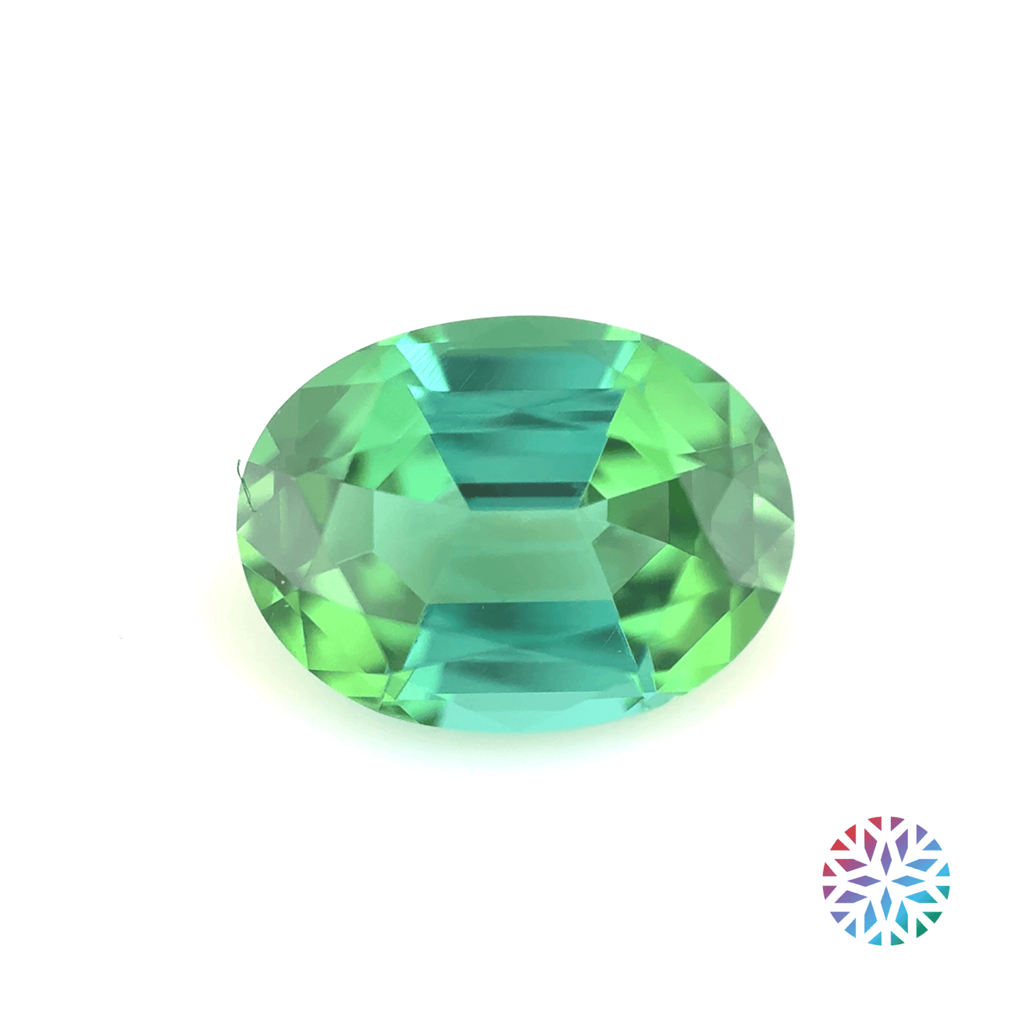 Green Tourmaline- Oval, 1.23ct, 8.0 x 6.0 x 3.9mm