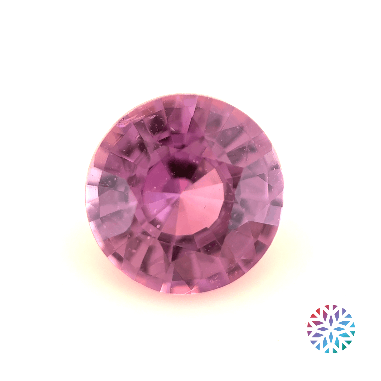 Pink Sapphire- Round, 1.03ct, 6.2 x 6.2 x 3.7mm