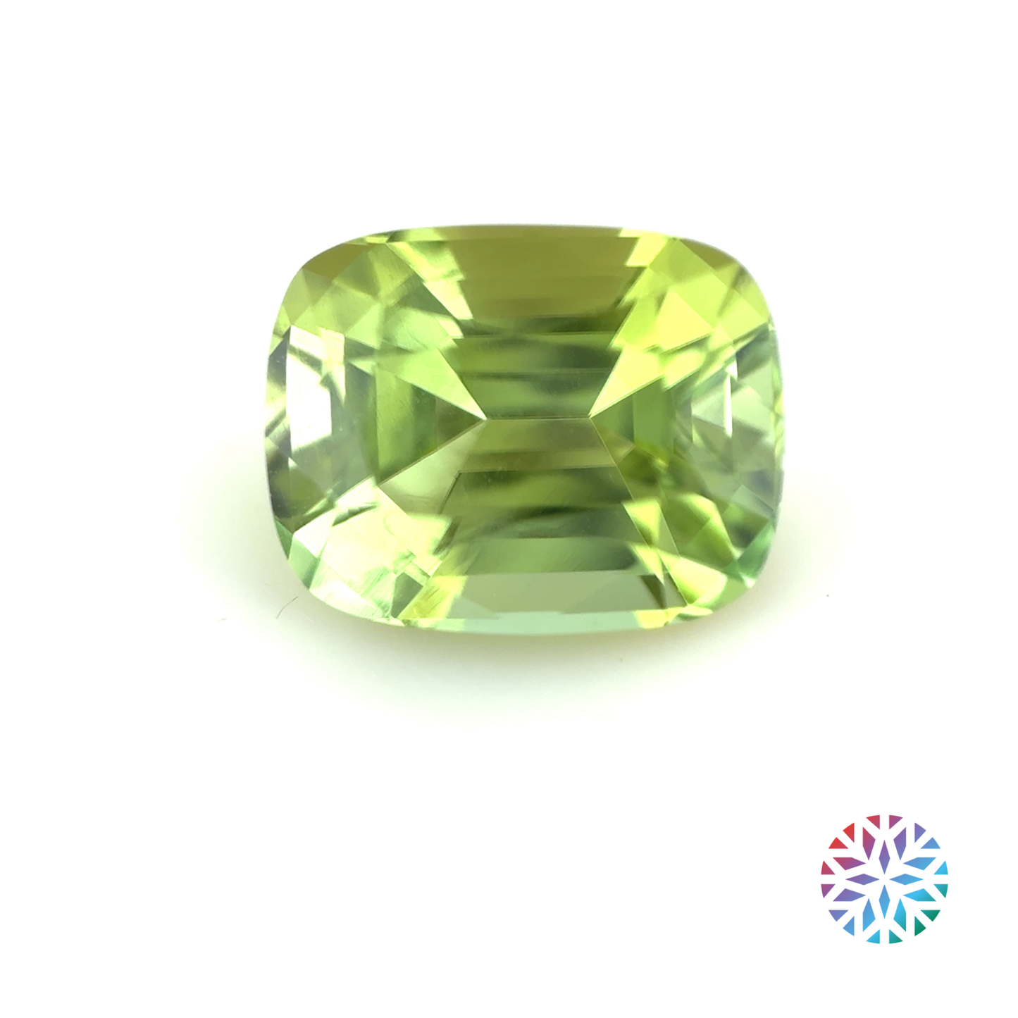 Green Tourmaline- Cushion, 2.54ct, 8.9 x 7.0 x 5.7mm