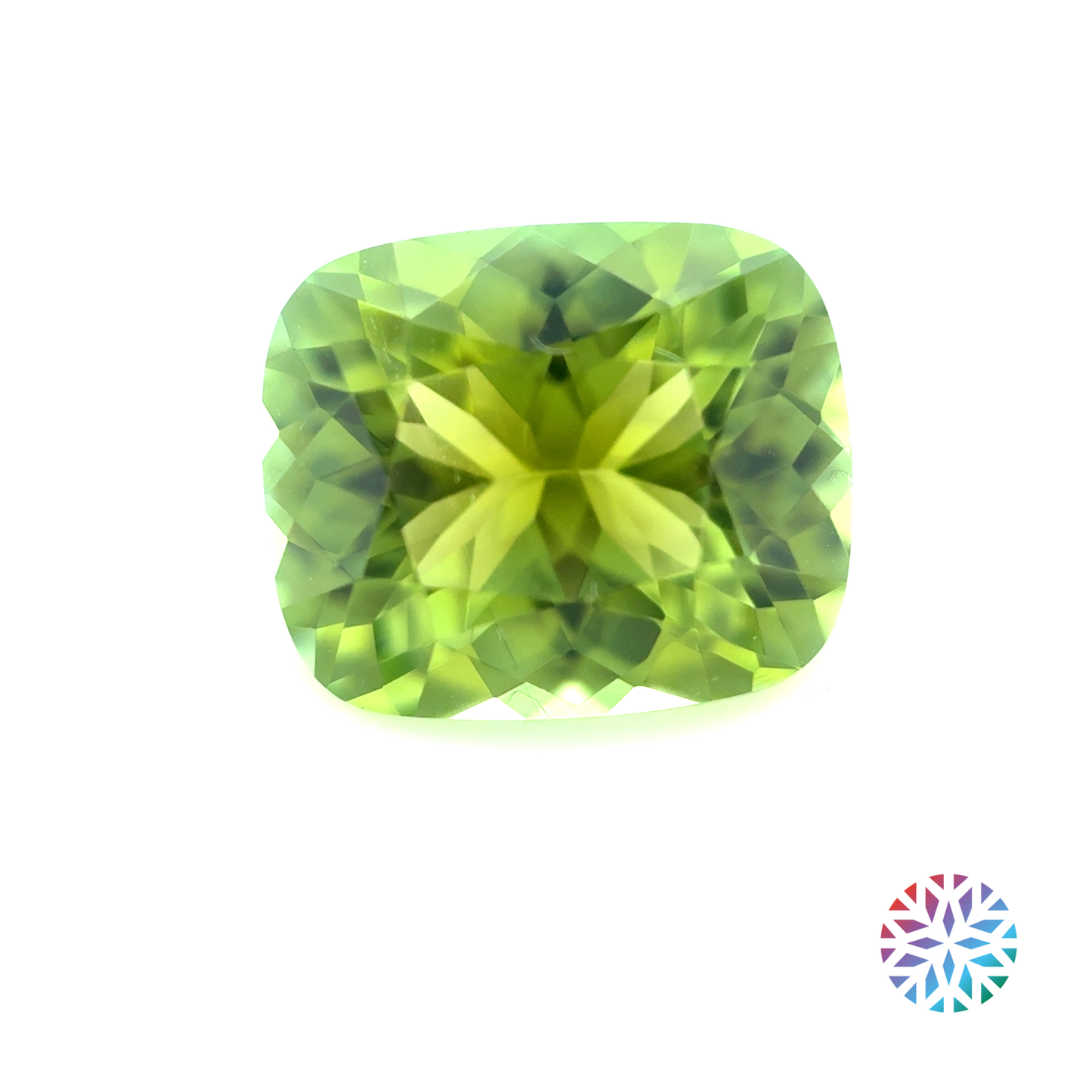 Green Tourmaline- Cushion, 1.88ct, 8.4 x 7.1 x 4.9mm