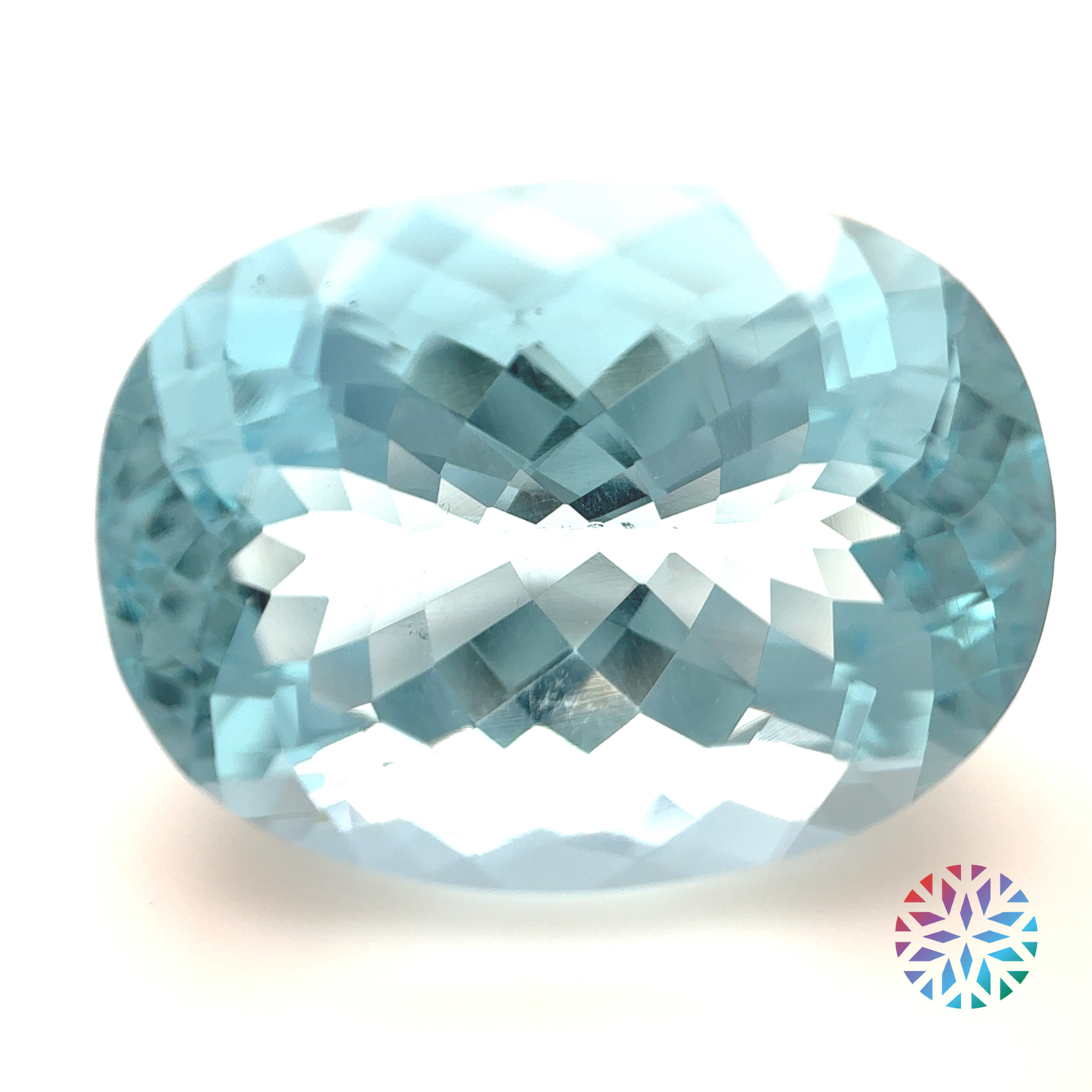 Aquamarine- Oval, 18.74ct, 20.2 x 15.1 x 10.8mm