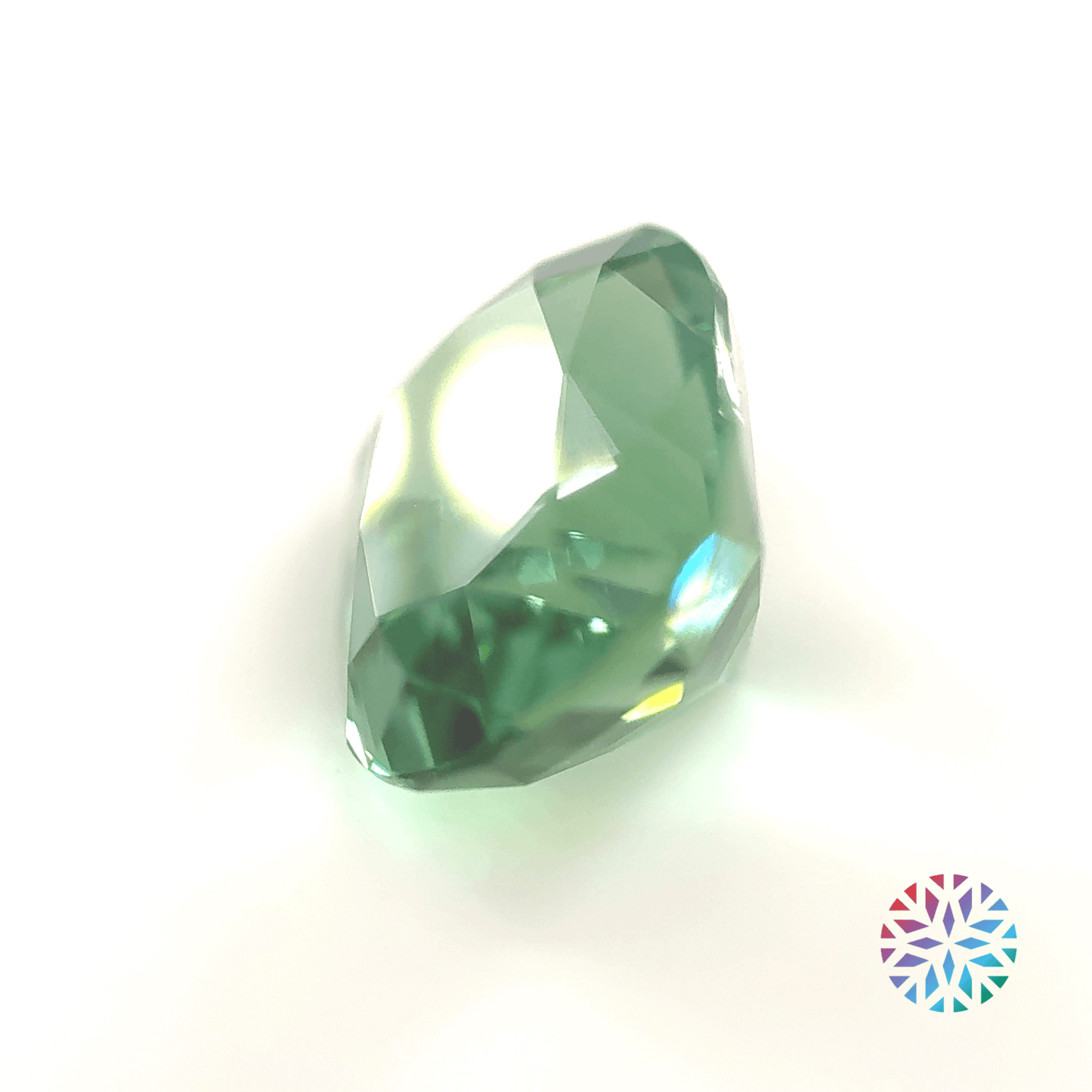 B/G Tourmaline- Cushion, 3.14ct, 9.4 x 8.1 x 6.2mm