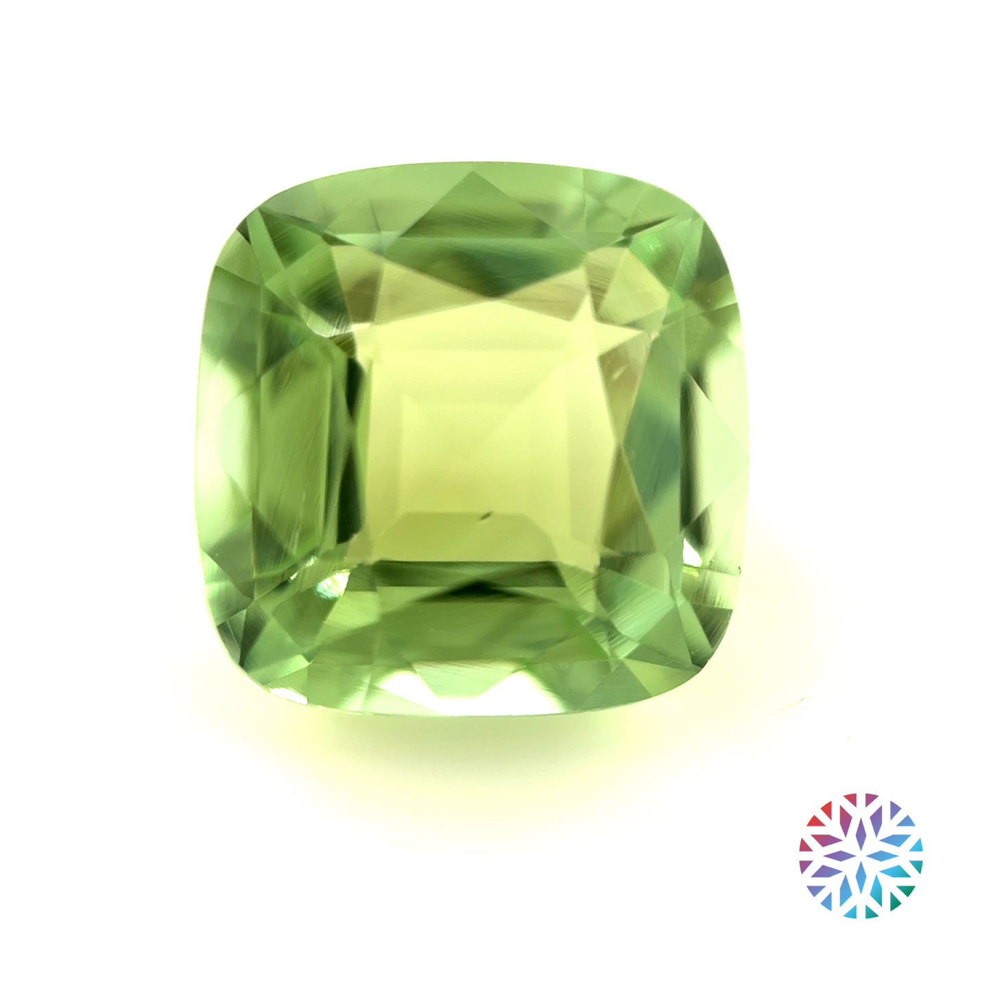 Green Tourmaline- Cushion, 2.04ct, 7.8 x 7.8 x 4.5mm