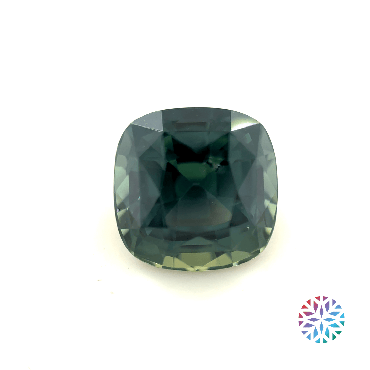 Parti Sapphire- Cushion, 2.5ct, 7.3 x 7.2 x 5.4mm, (N)