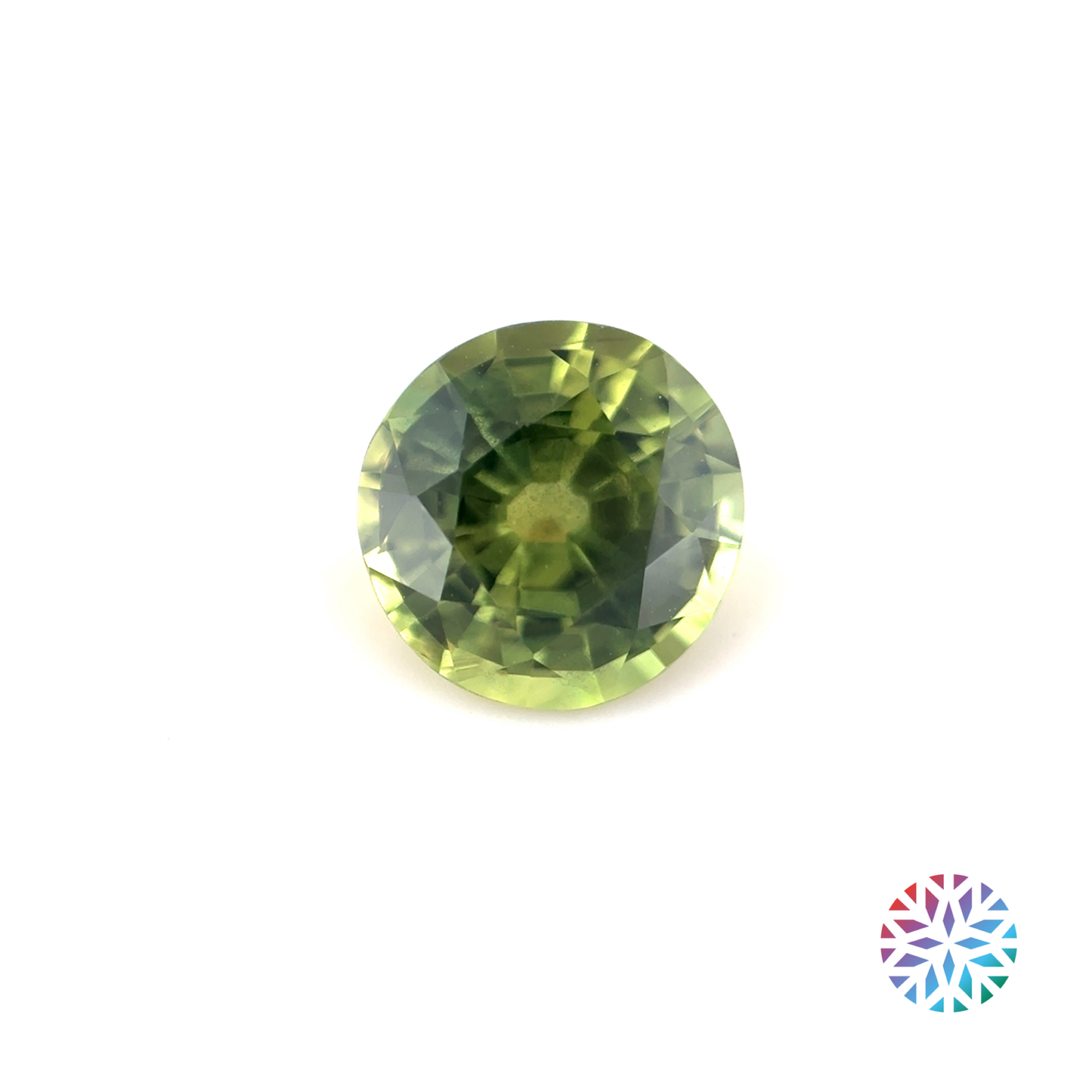 Green Sapphire- Round, 1.25ct, 6.3 x 6.3 x 4.1mm