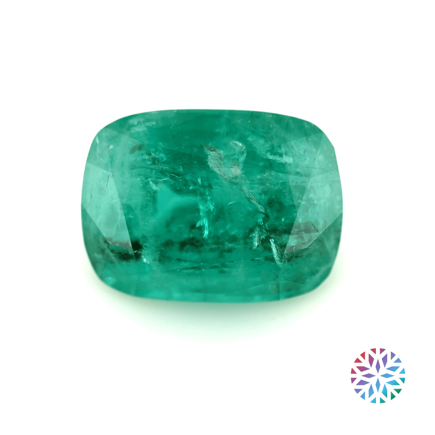 Emerald- Cushion, 3.53ct, 10.8 x 8.0 x 6.2mm