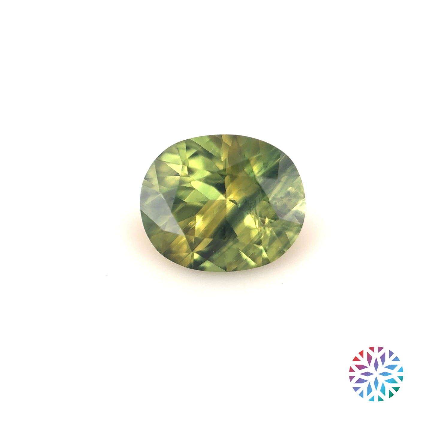 Parti Sapphire- Oval, 1.42ct, 7.4 x 6.2 x 4.4mm