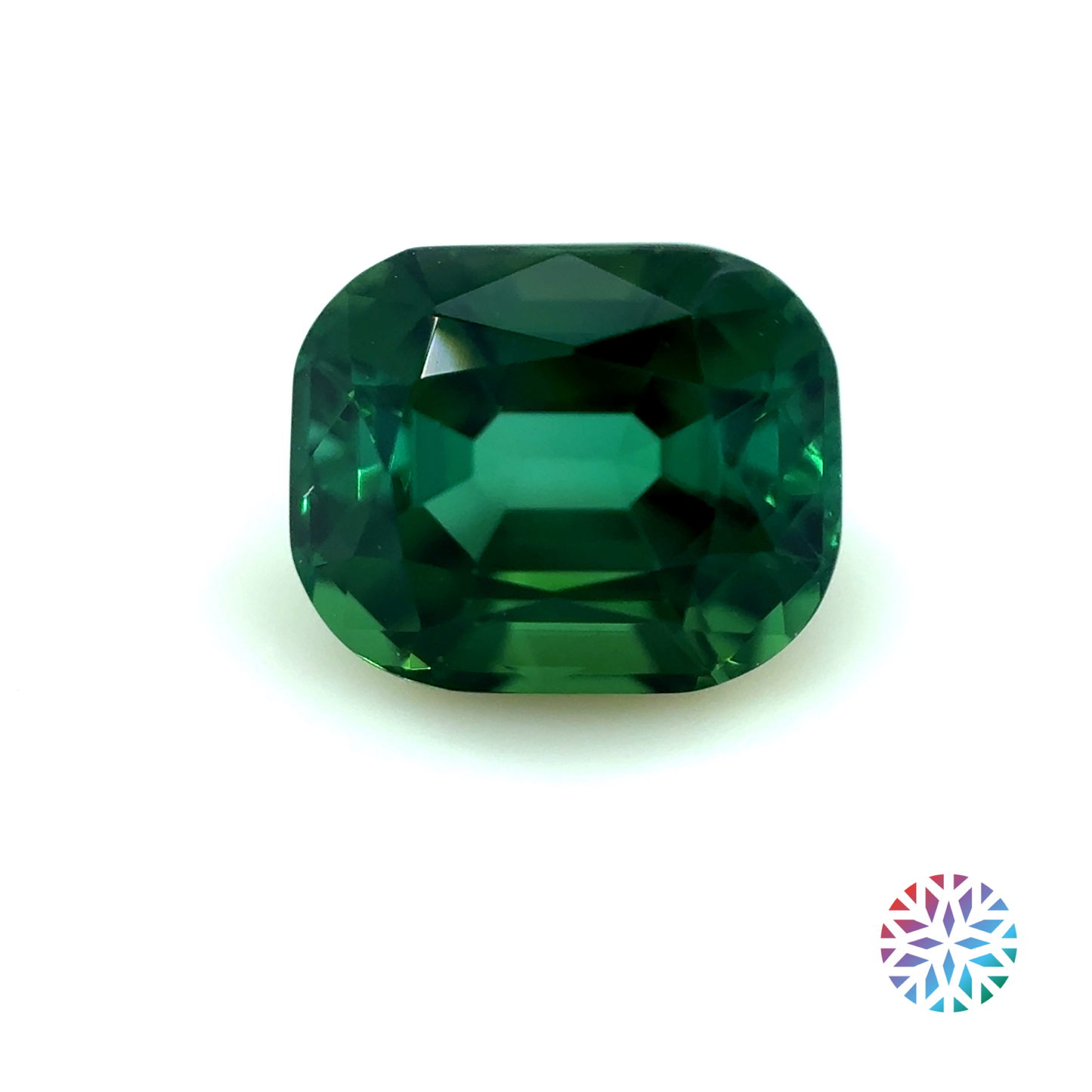 Green Tourmaline- Cushion, 1.72ct, 7.4 x 6.0 x 5.1mm, (H)