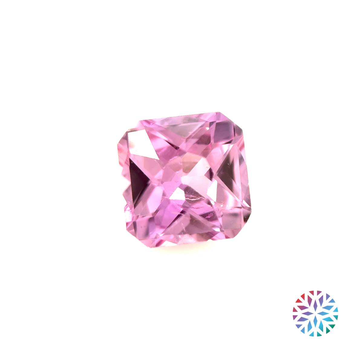 Pink Sapphire- Radiant, 0.80ct, 5.3 x 5.3 x 3.2mm