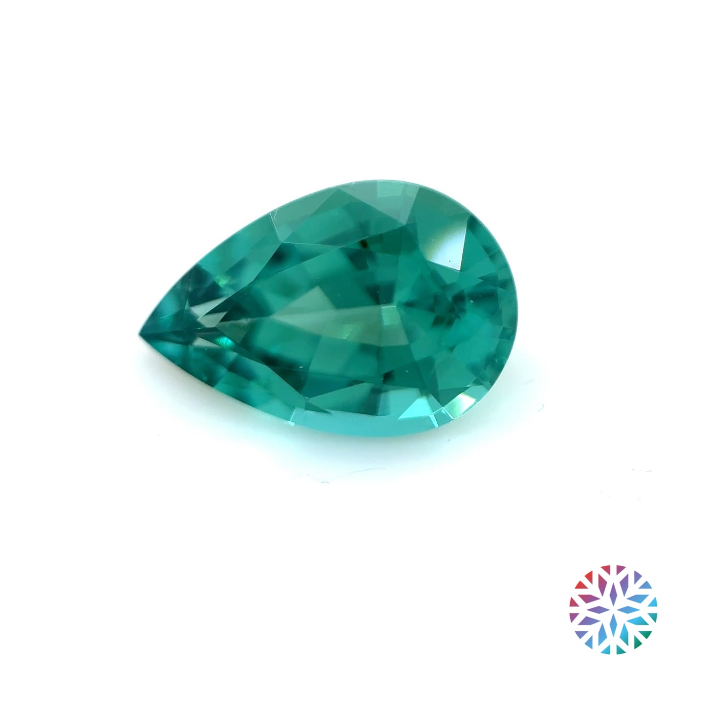 Lagoon Tourmaline- Pear, 1.63ct, 9.8 x 6.5 x 4.6mm, (H)