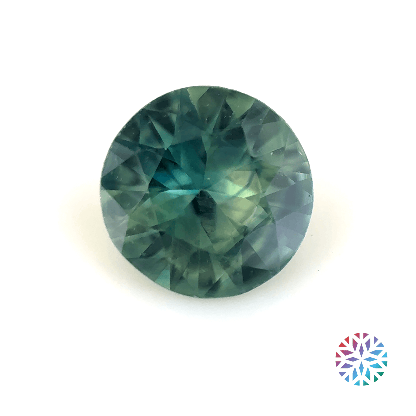 Parti Sapphire- Round, 0.60ct, 5.6 x 5.6 x 2.9mm
