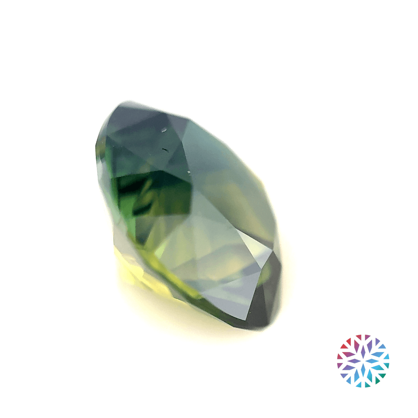Parti Sapphire- Cushion, 7.46ct, 11.1 x 11.1 x 7.5mm