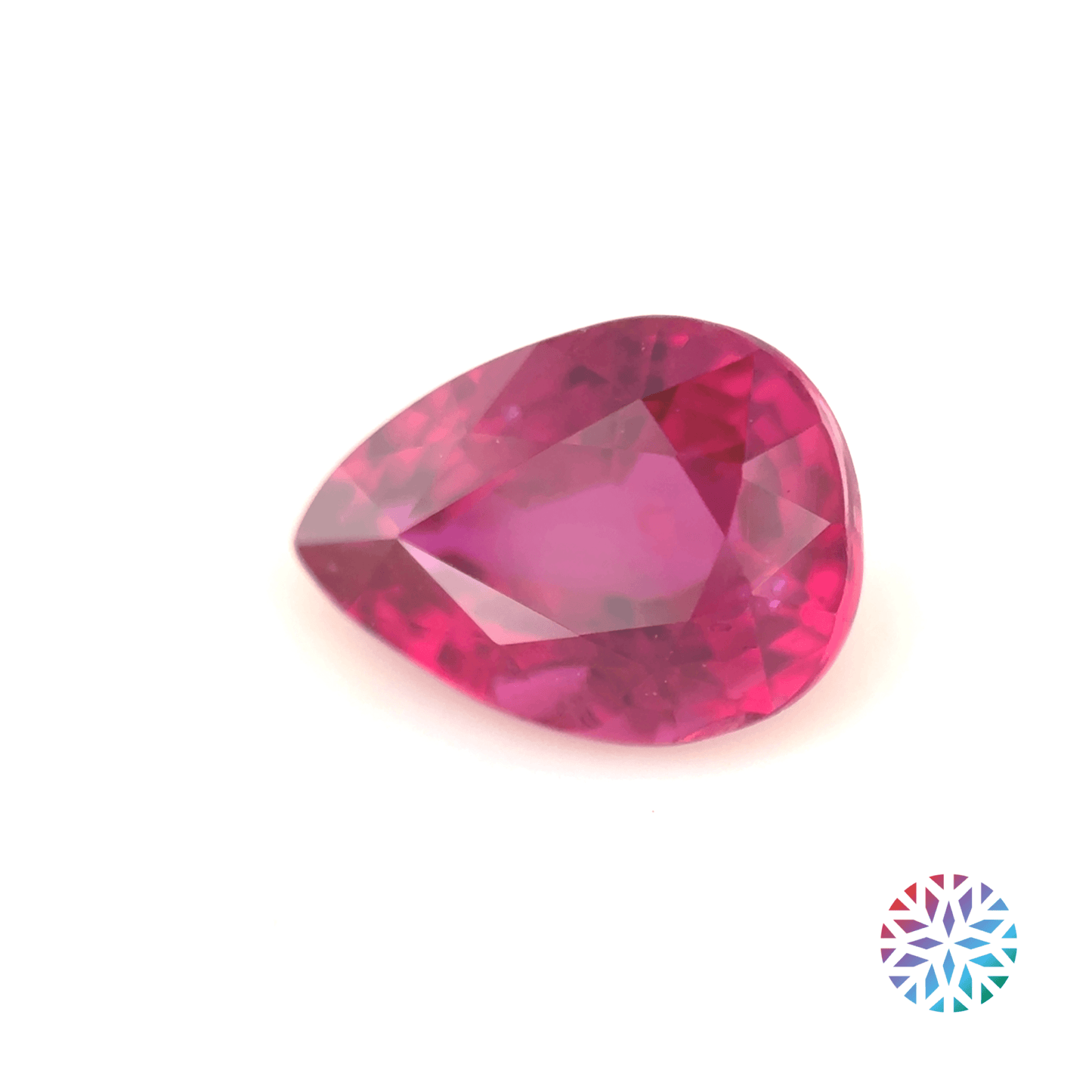 Ruby- Pear, 1.02ct, 7.0 x 5.2 x 3.4mm, (C), (N)