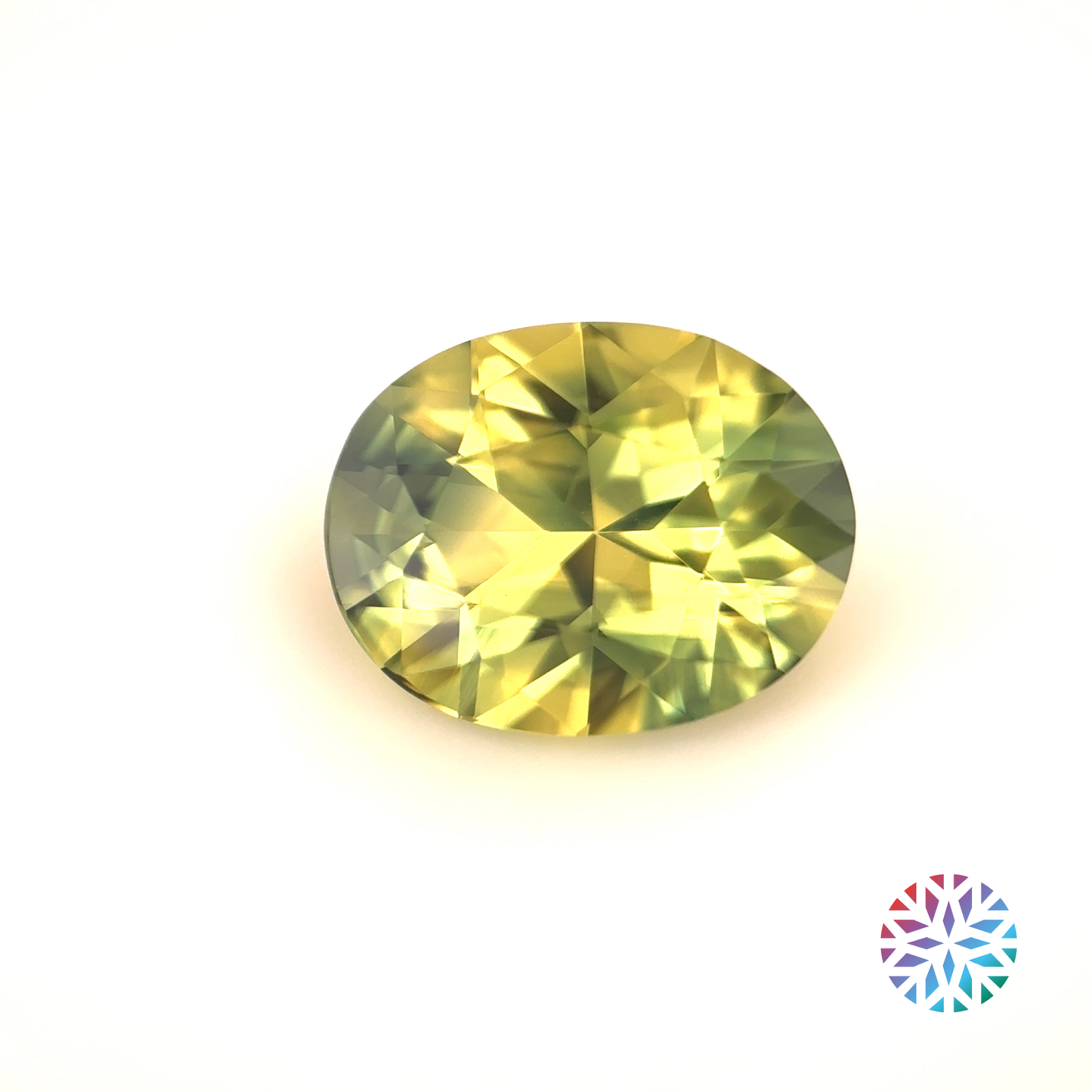 Parti Sapphire- Oval, 1.66ct, 8.6 x 6.6 x 4.0mm