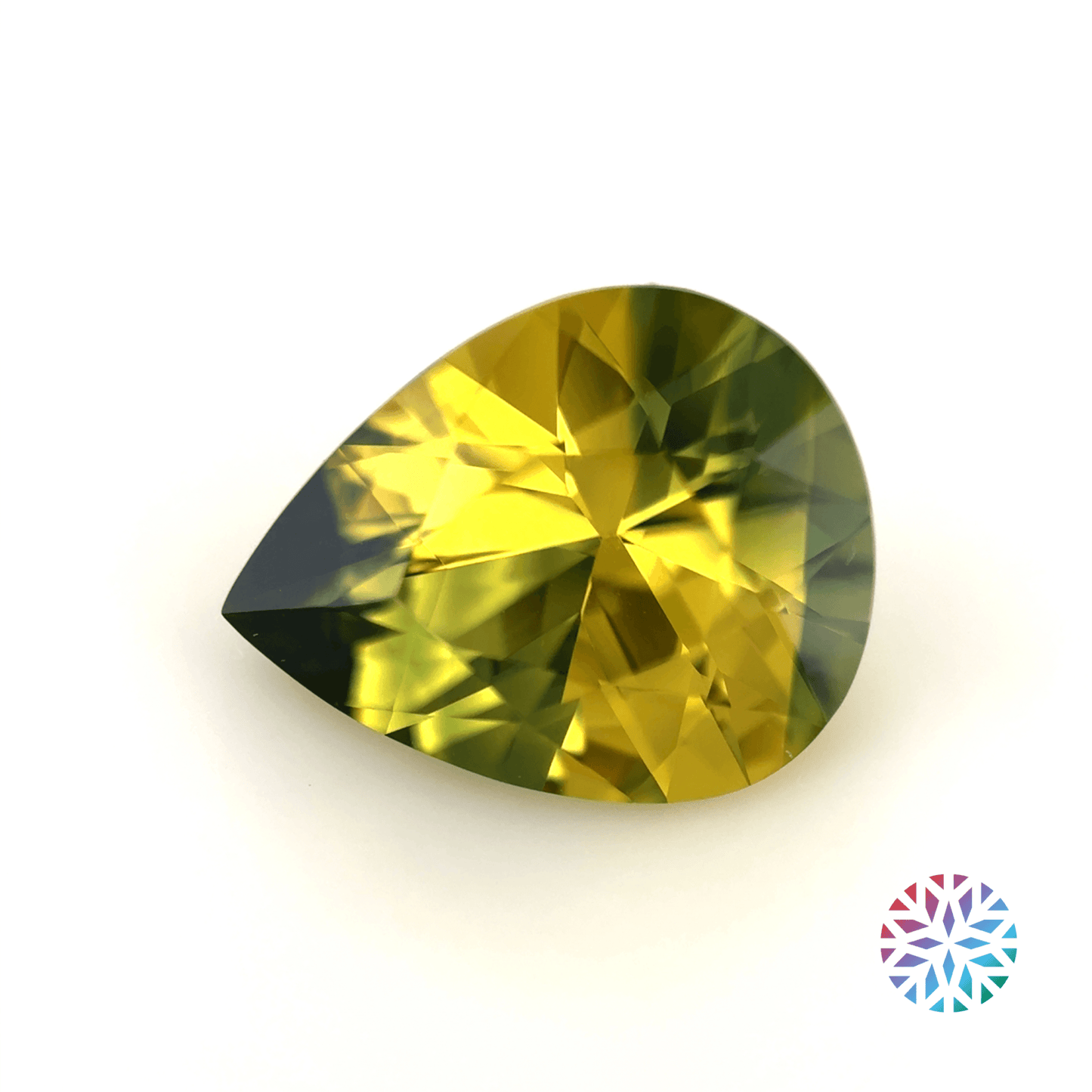 Parti Sapphire- Pear, 2.75ct, 10.4 x 8.2 x 5.2mm
