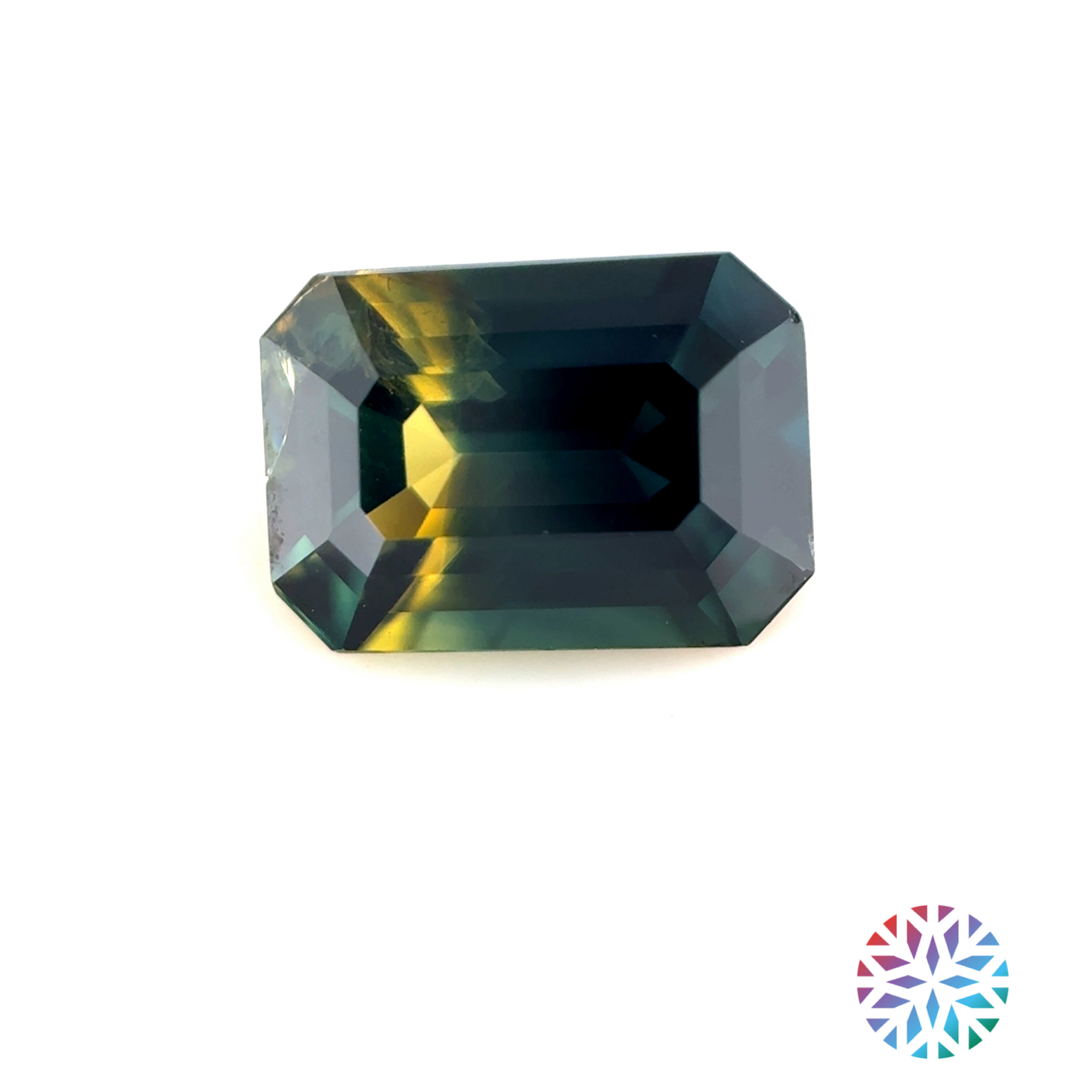 Parti Sapphire- Emerald, 1.46ct, 7.7 x 5.5 x 3.6mm