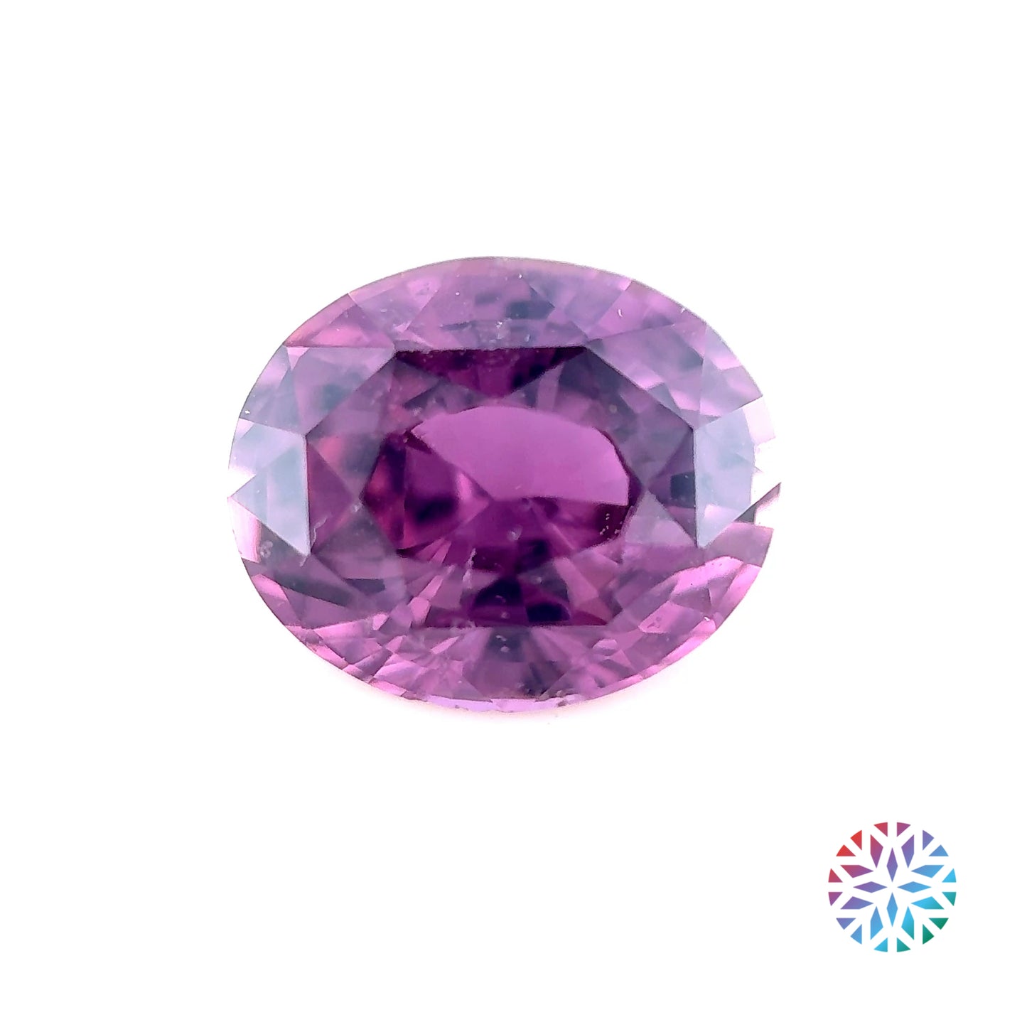 Plum Sapphire- Oval, 2.51ct, 8.5 x 7.2 x 5.2mm