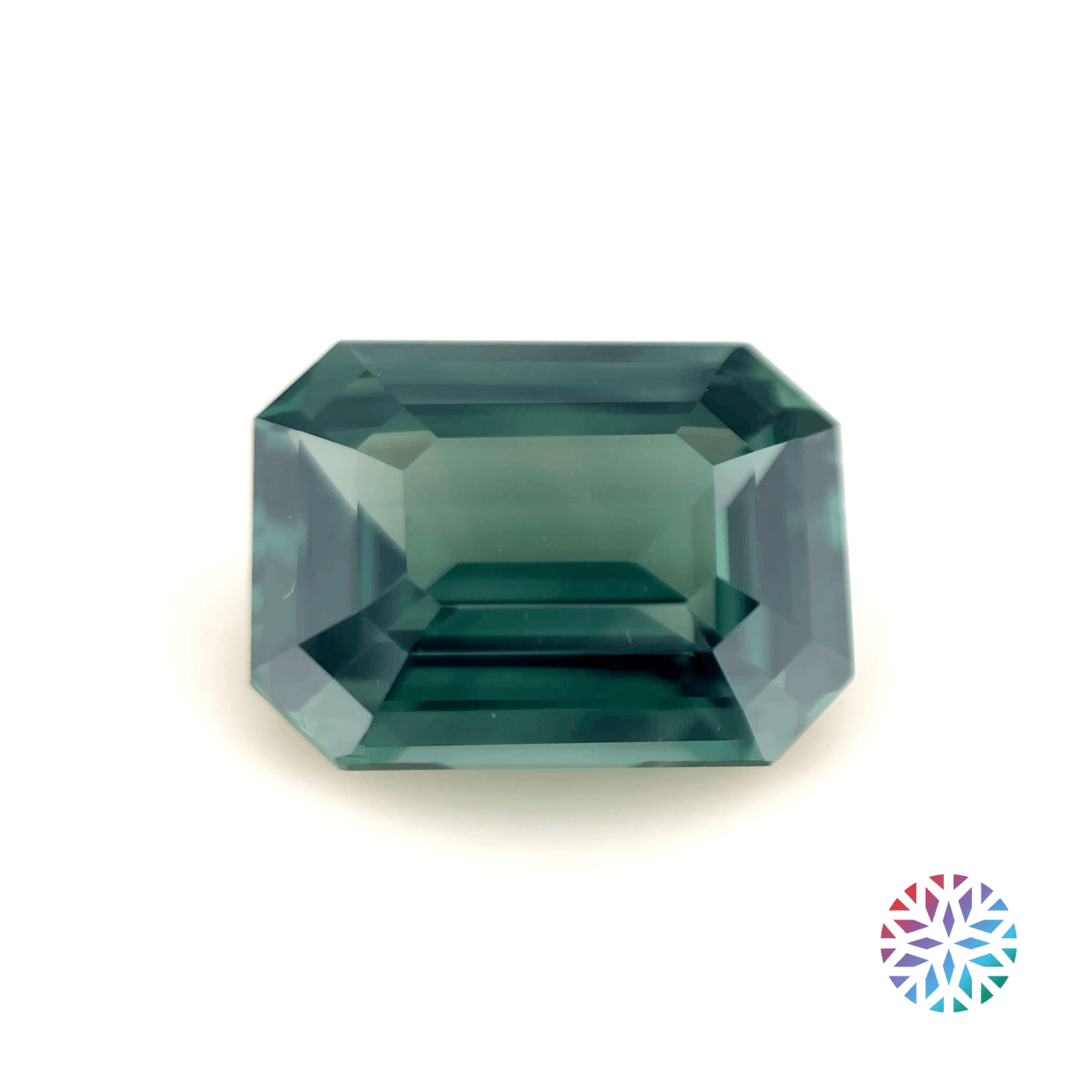 Teal Sapphire- Emerald, 3.58ct, 10.1 x 7.5 x 4.7mm