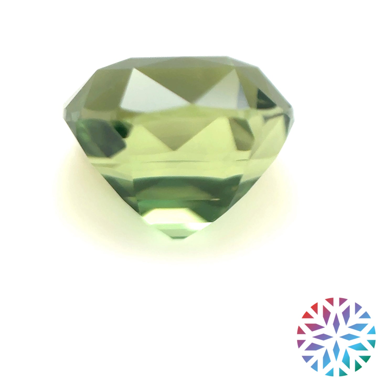 Green Sapphire- Cushion, 4.06ct, 8.4 x 7.9 x 6.6mm
