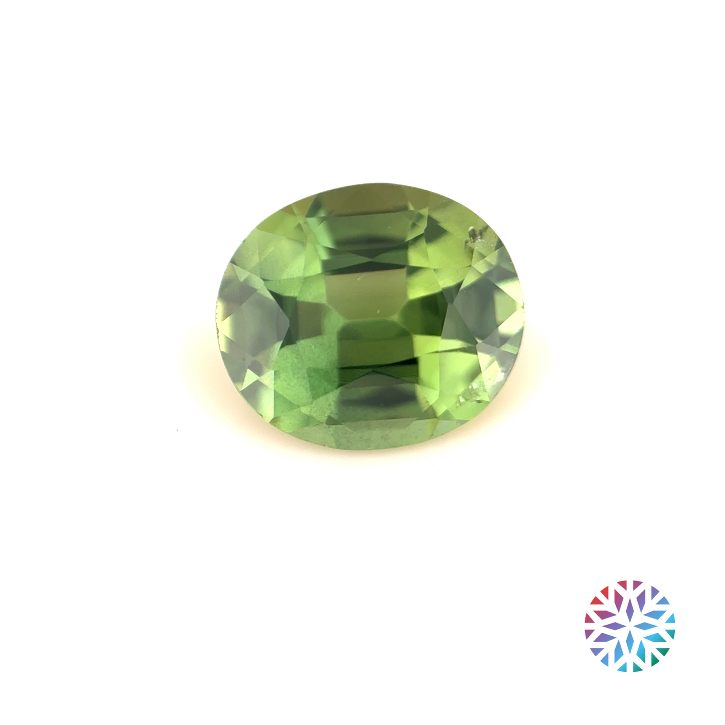 Green Sapphire- Oval, 1.63ct, 7.7 x 6.6 x 4.1mm