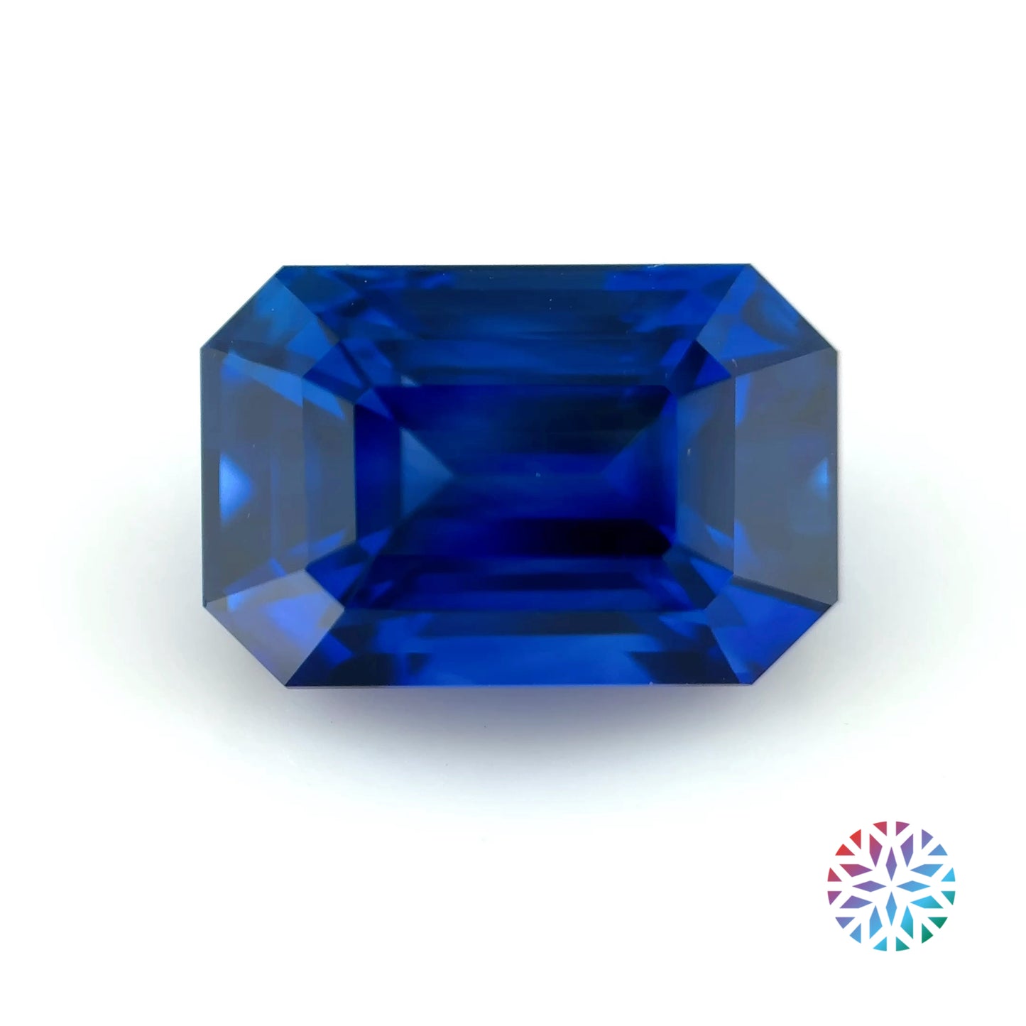 Royal Blue Sapphire- Emerald, 6.08ct, 11.2 x 7.4 x 7.0mm, (C)