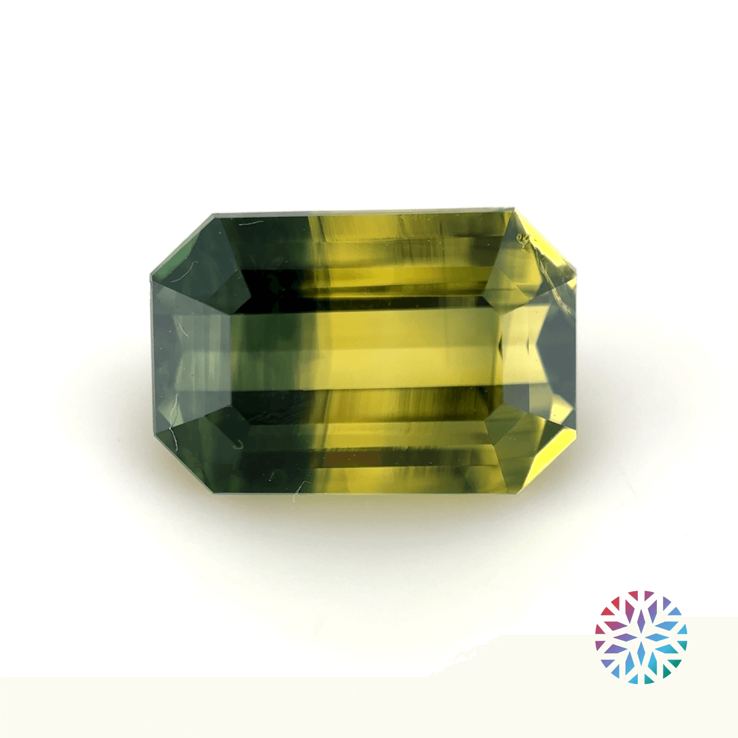 Parti Sapphire- Emerald, 2.32ct, 9.0 x 6.0 x 3.8mm