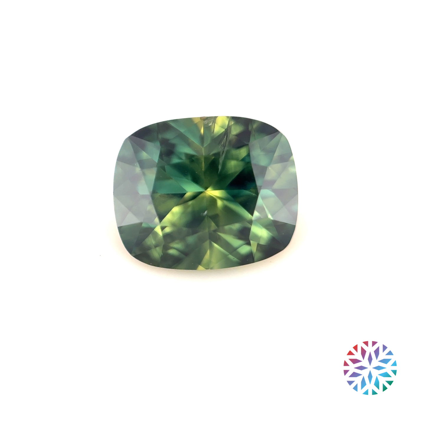Parti Sapphire- Cushion, 2.35ct, 8.3 x 6.9 x 5.1mm