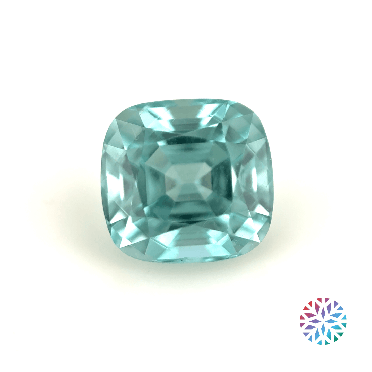 Lagoon Tourmaline- Cushion, 1.65ct, 6.8 x 6.5 x 5.3mm
