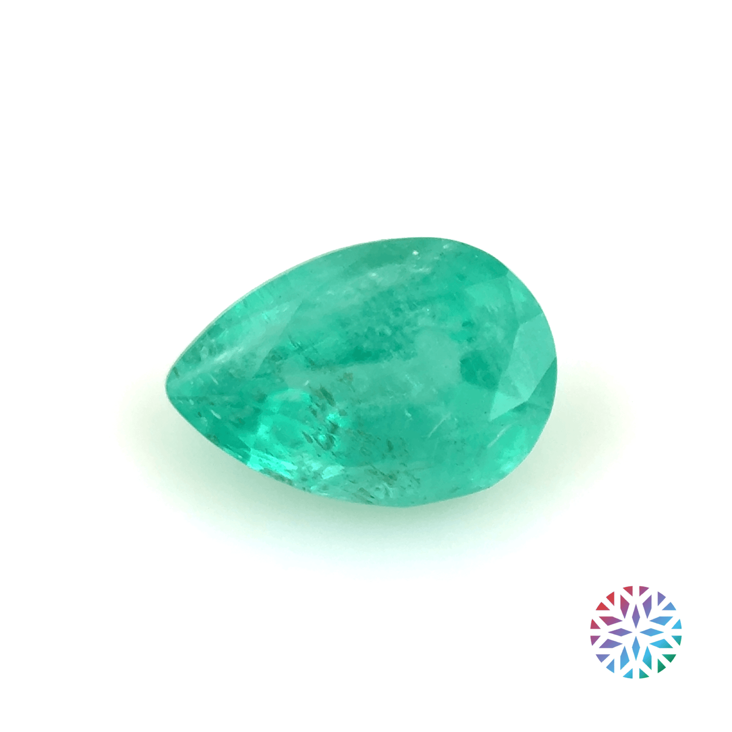 Emerald- Pear, 0.54ct, 6.3 x 4.3 x 3.5mm