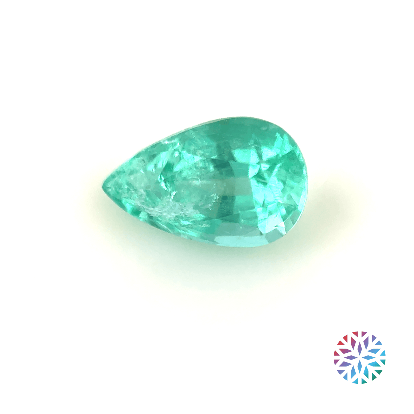 Emerald- Pear, 0.45ct, 6.5 x 4.0 x 3.3mm