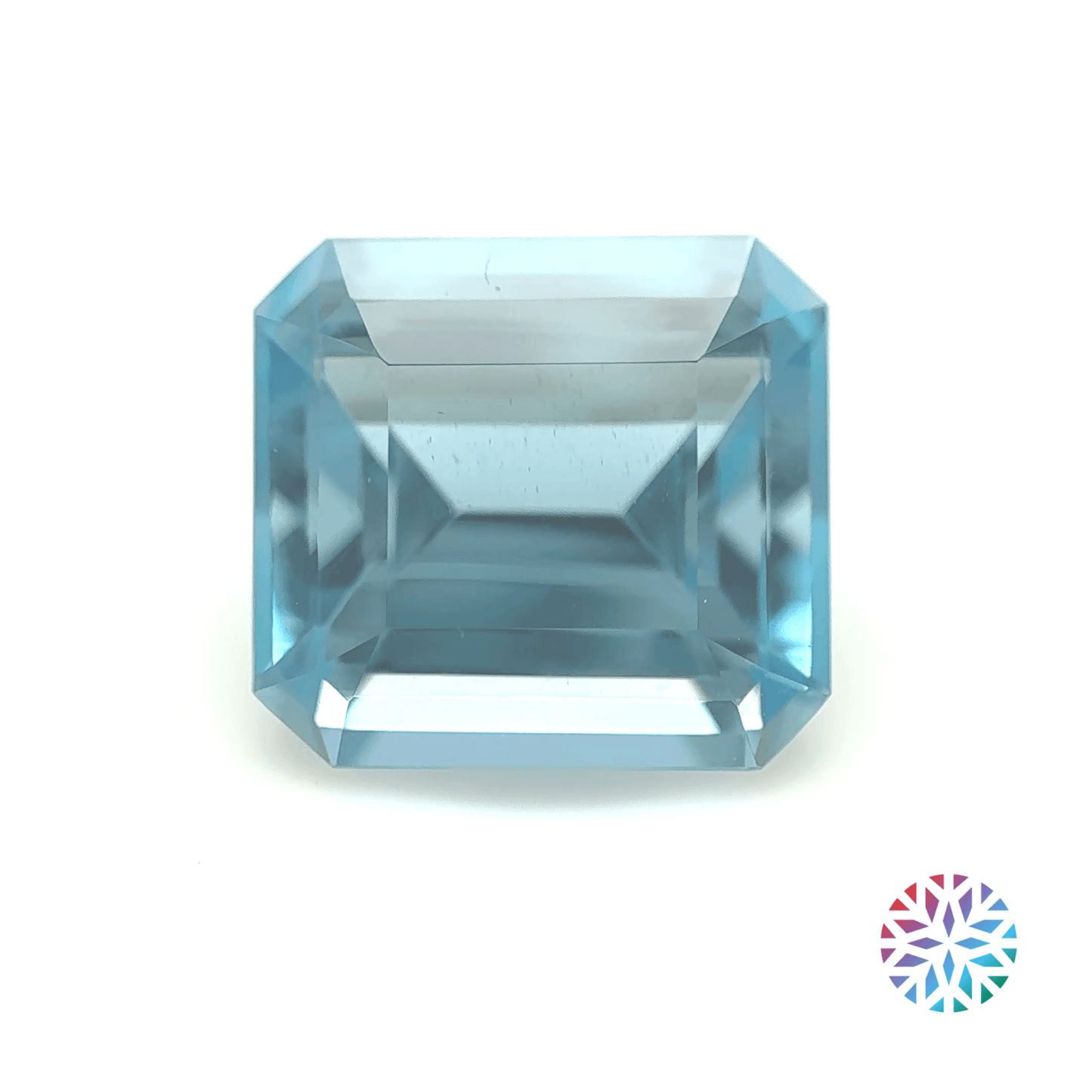 Aquamarine- Emerald, 5.78ct, 11.5 x 10.7 x 7.0mm