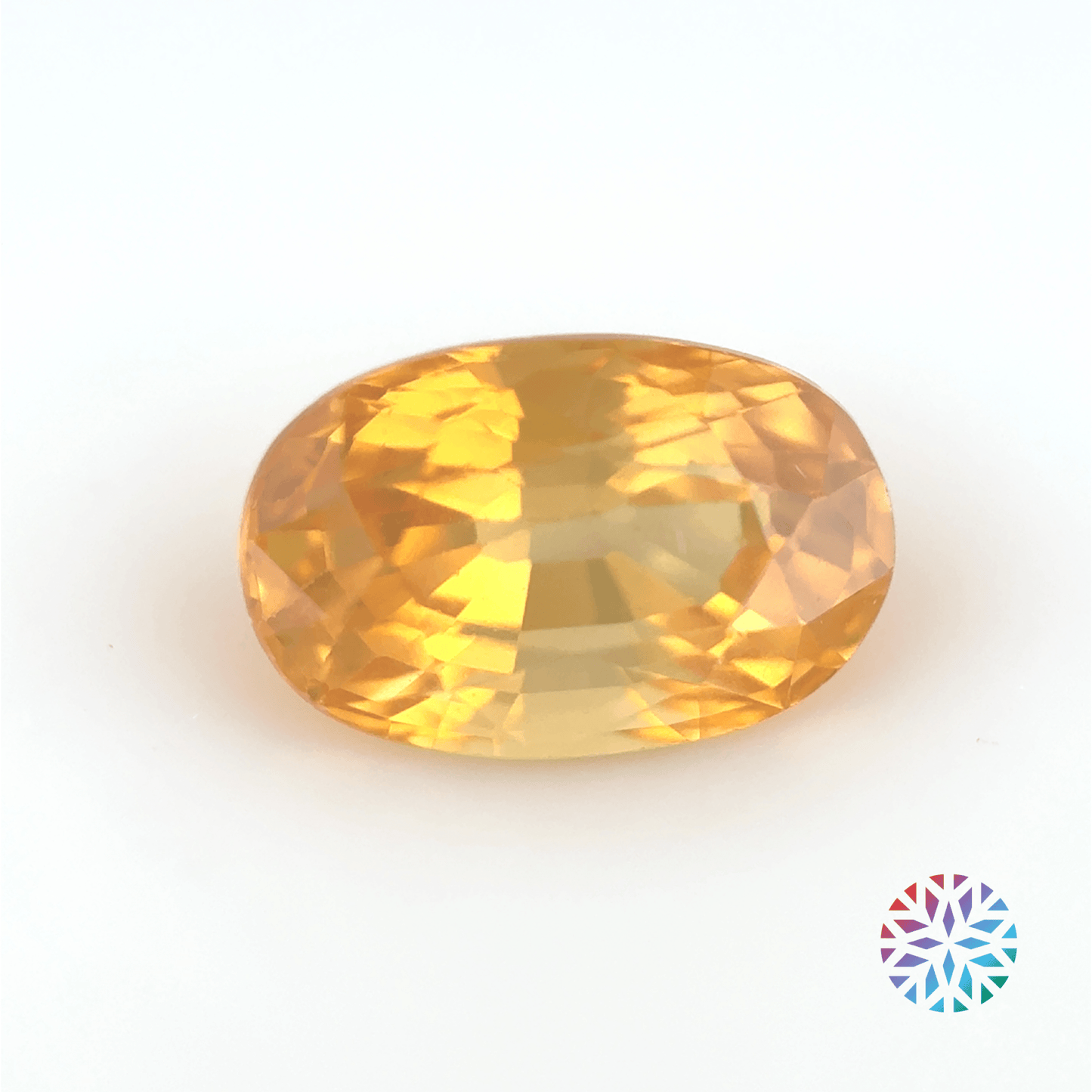 Gooseberry Sapphire- Oval, 1.48ct, 7.6 x 4.9 x 4.5mm, (B)