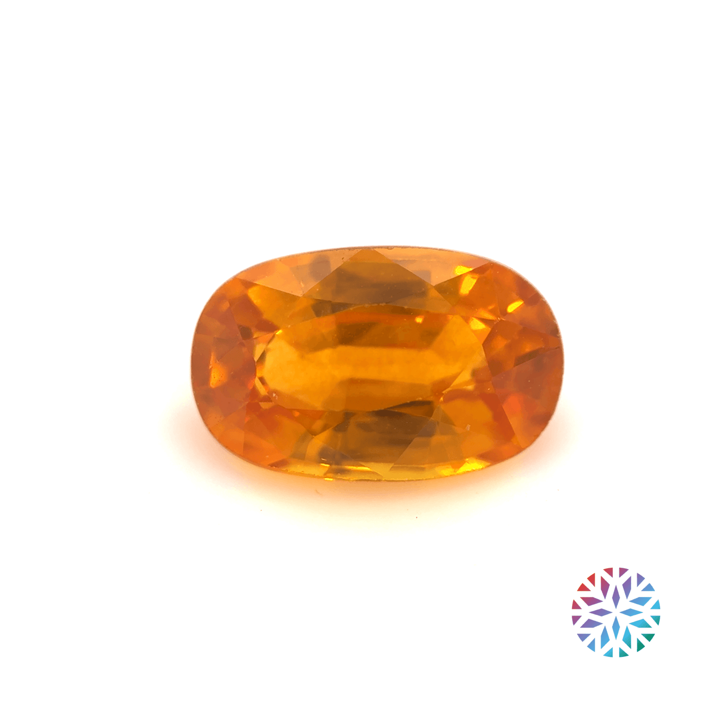 Orange Sapphire- Oval, 1.75ct, 8.8 x 5.5 x 3.9mm, (B)