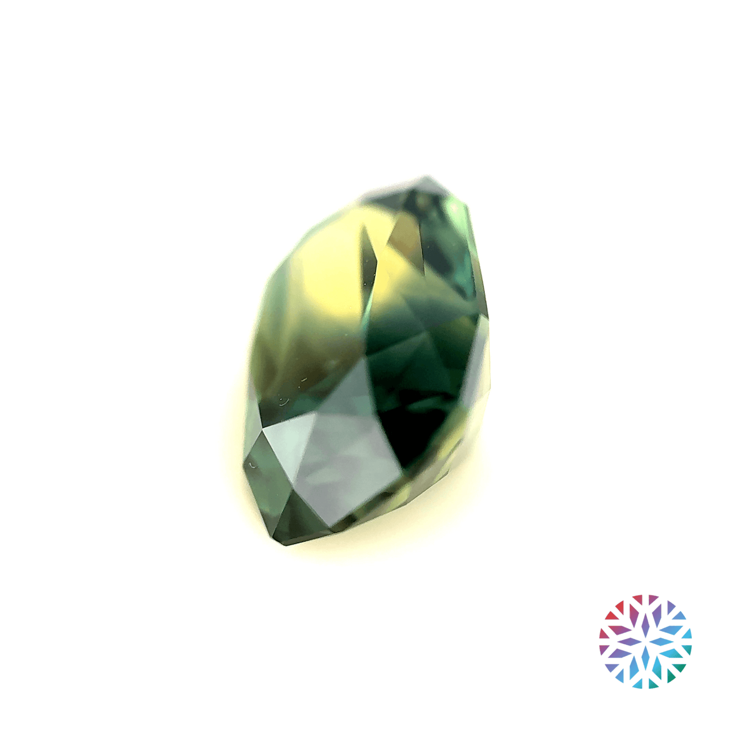 Parti Sapphire- Cushion, 6.51ct, 12.0 x 9.1 x 6.8mm