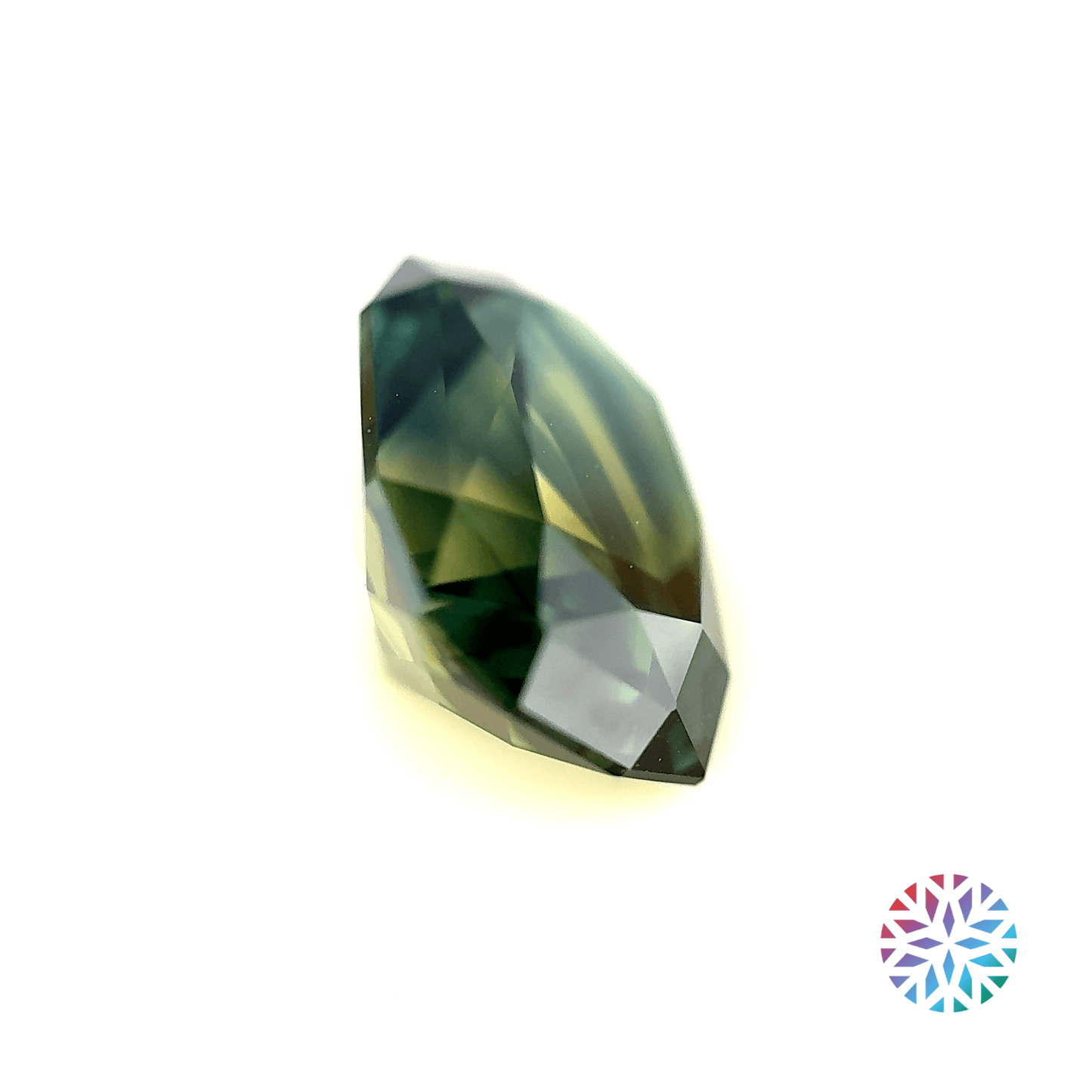 Parti Sapphire- Cushion, 6.51ct, 12.0 x 9.1 x 6.8mm