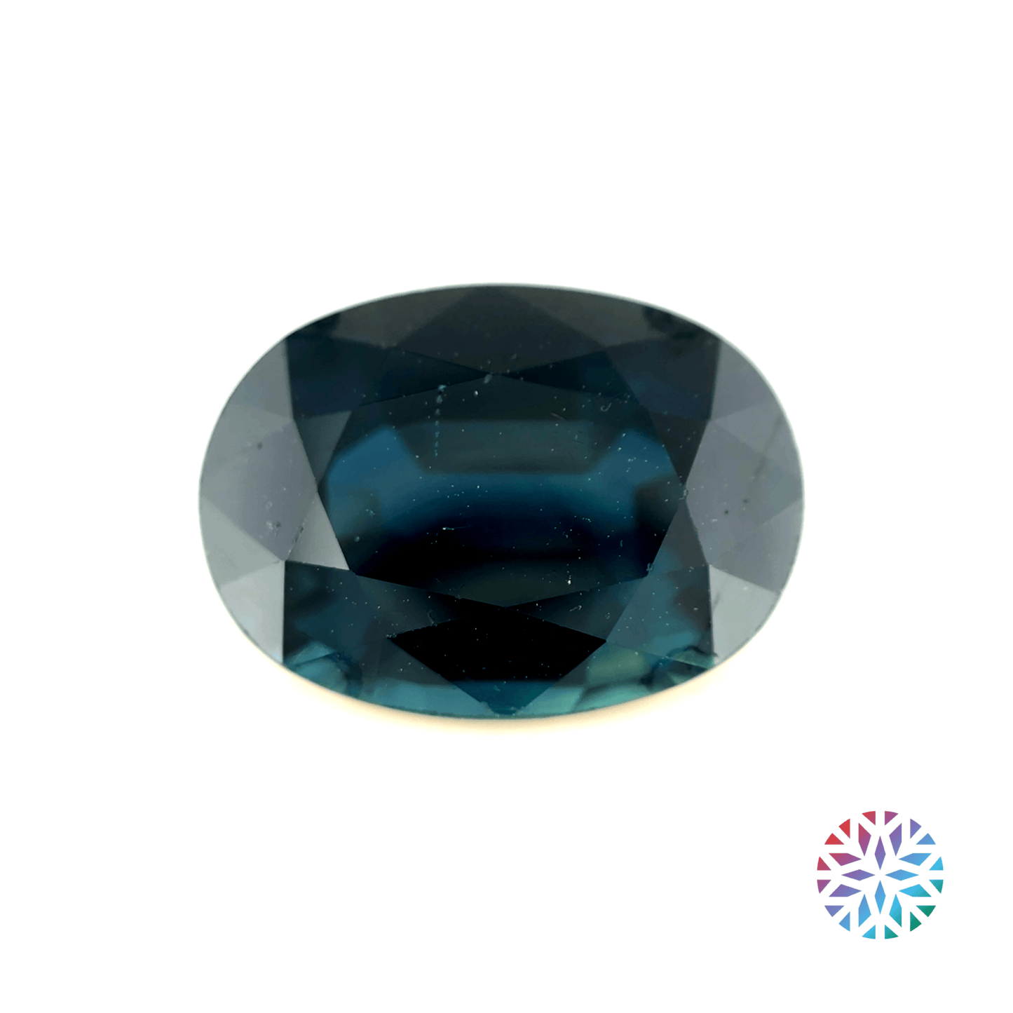 Blue Sapphire- Oval, 6.86ct, 13.2 x 9.5 x 6.1mm