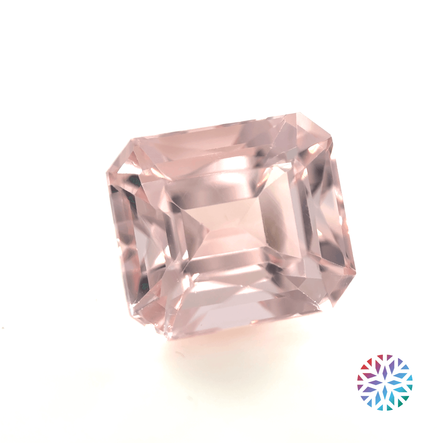 Pink Morganite- Emerald, 6.05ct, 11.0 x 9.7 x 8.0mm