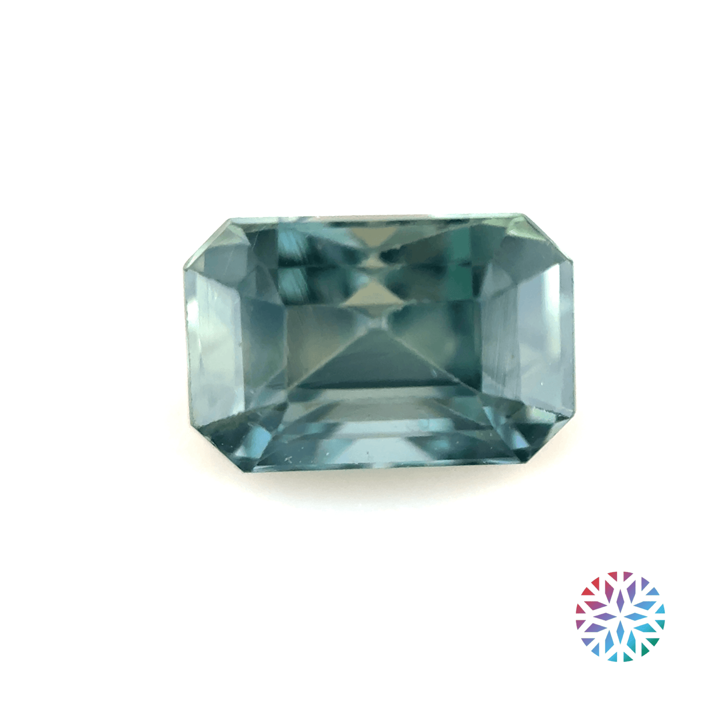 B/G Sapphire- Emerald, 1.11ct, 6.4 x 4.3 x 4.3mm