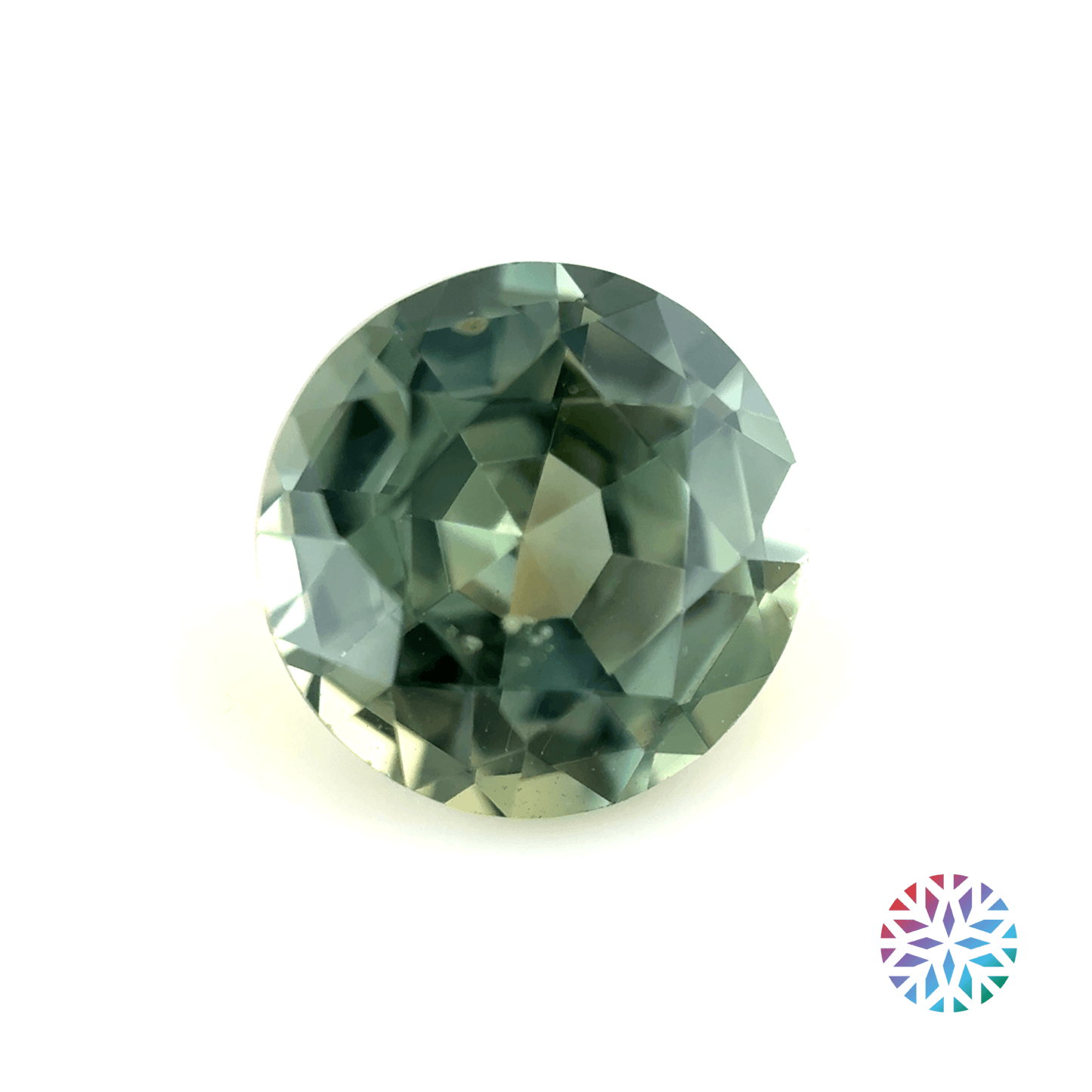 Green Sapphire- Round, 1.07ct, 6.1 x 6.1 x 3.7mm